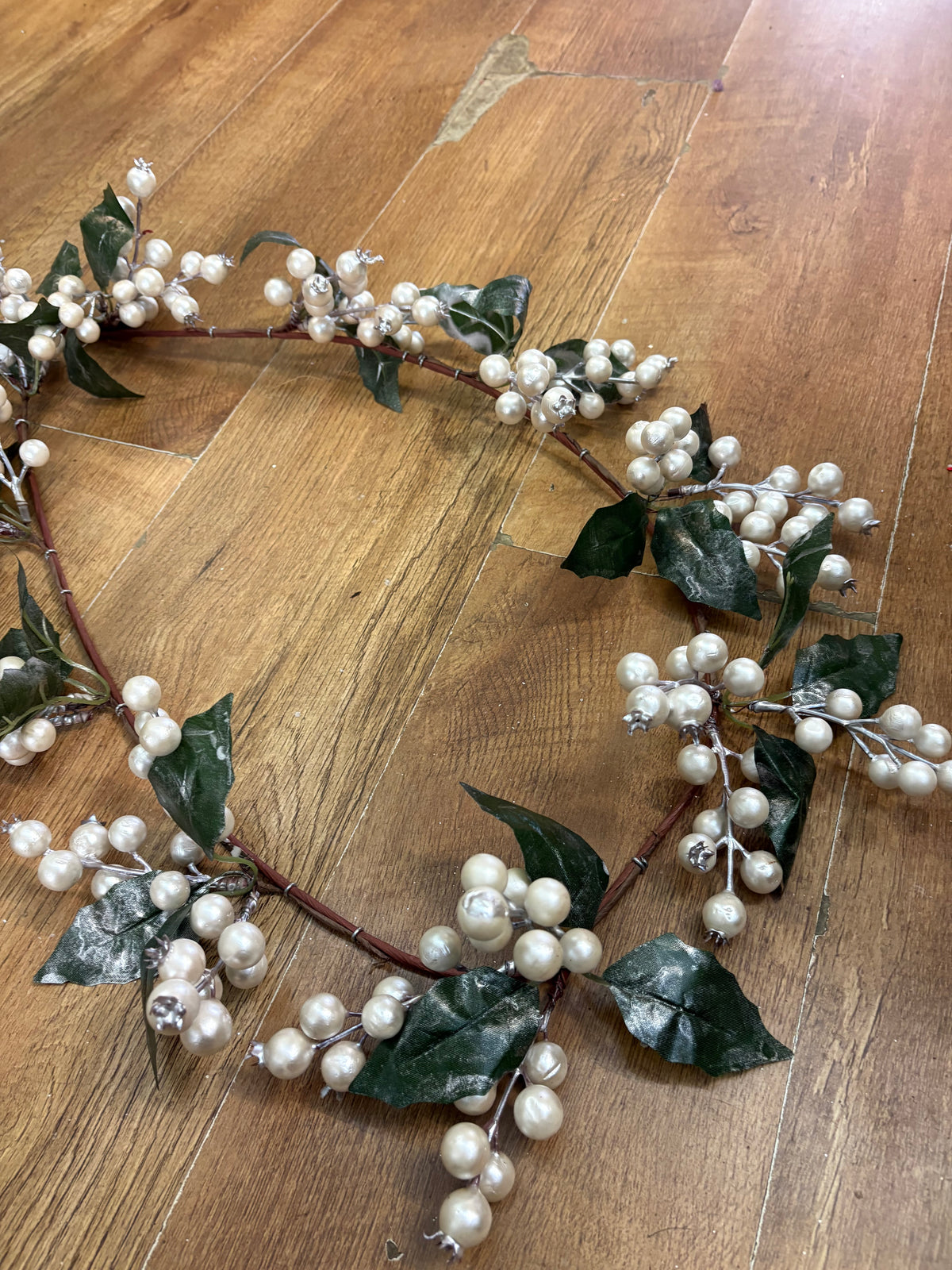 130cm pearl berry garland