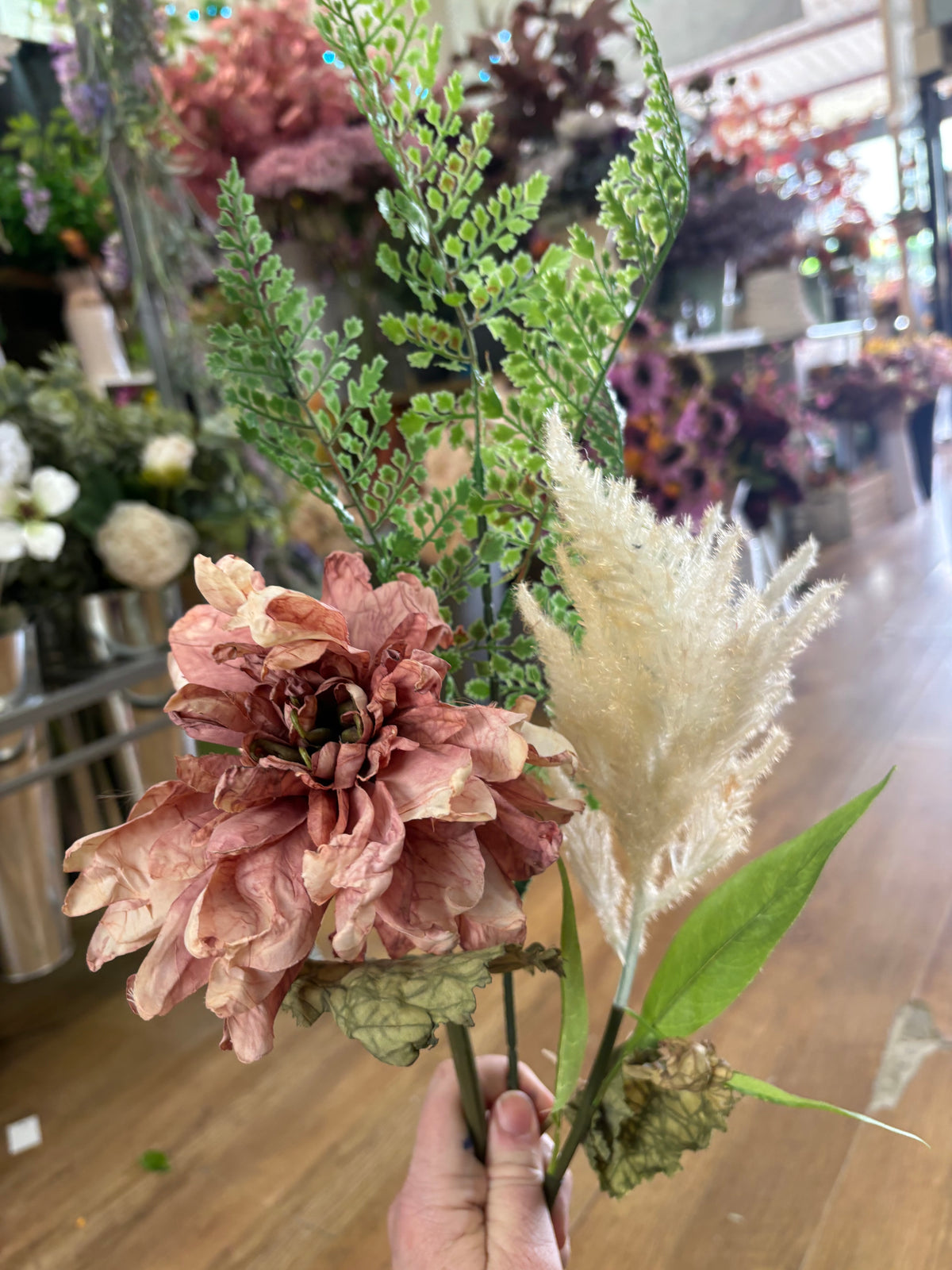 Long stem clearance pale pink and white