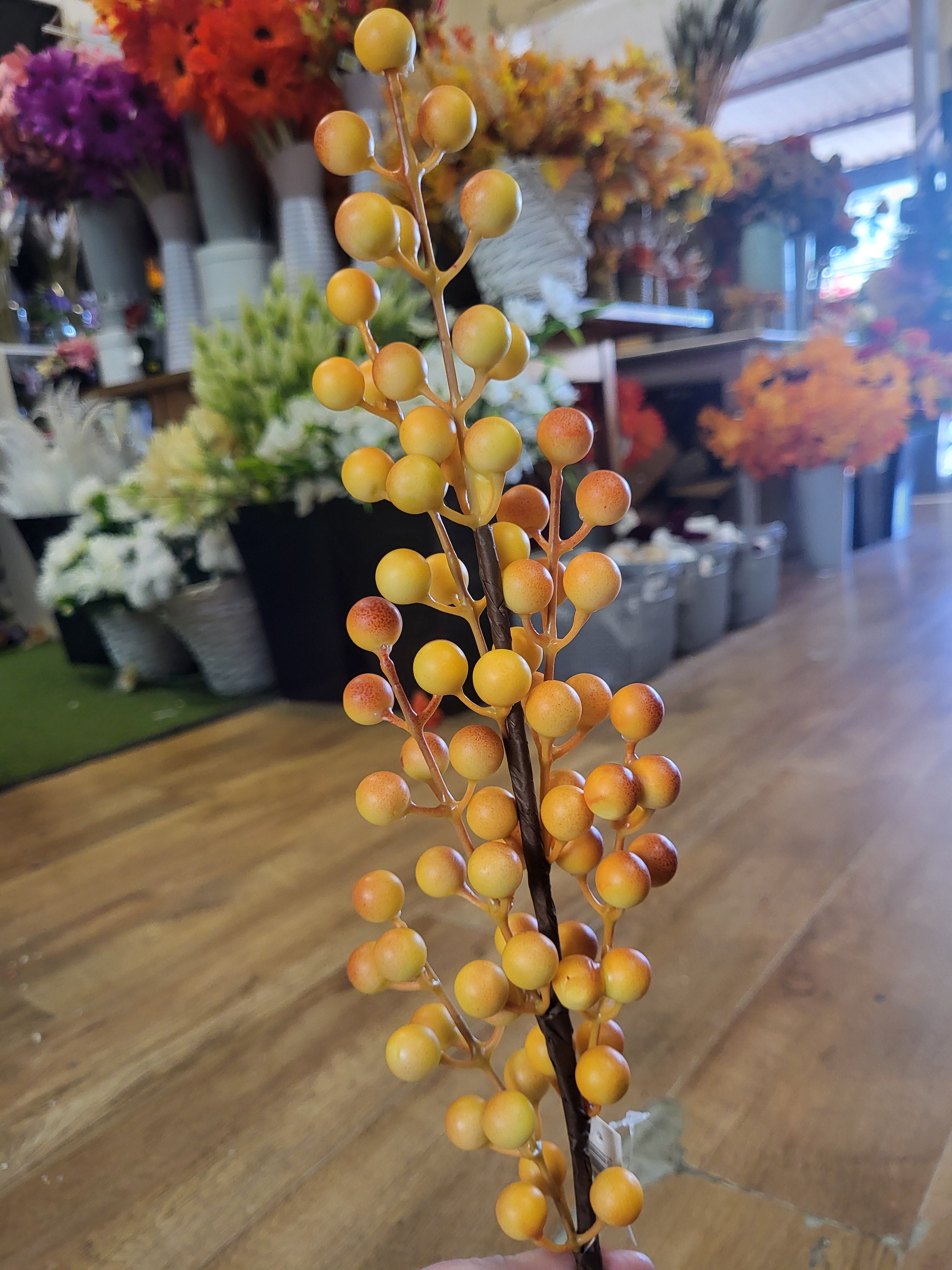 Long stem autumnal yellow berry stem image 2