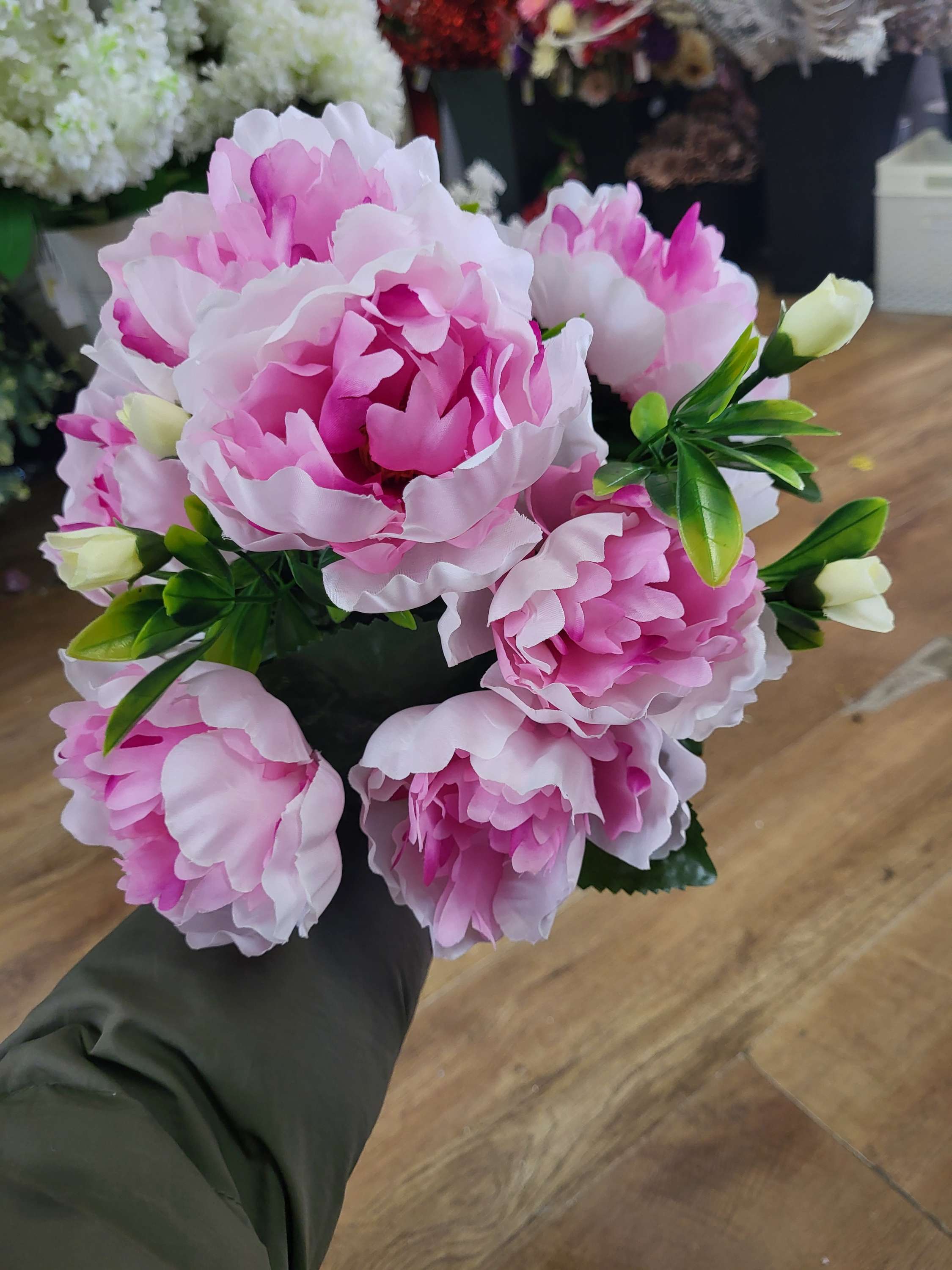 Large peony bouquet - 5 colours available image 12