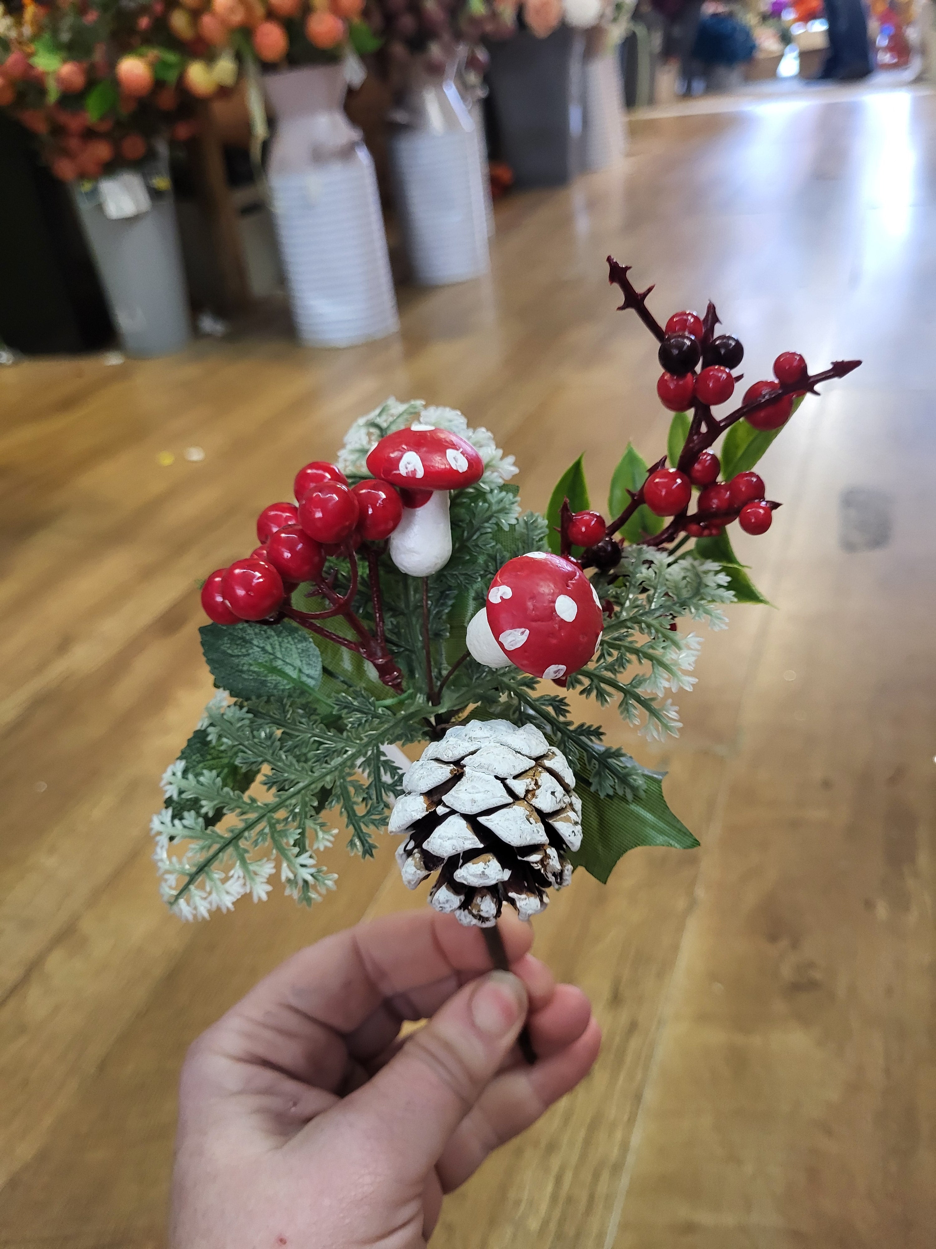 Miniature mushroom and berries pick image 0