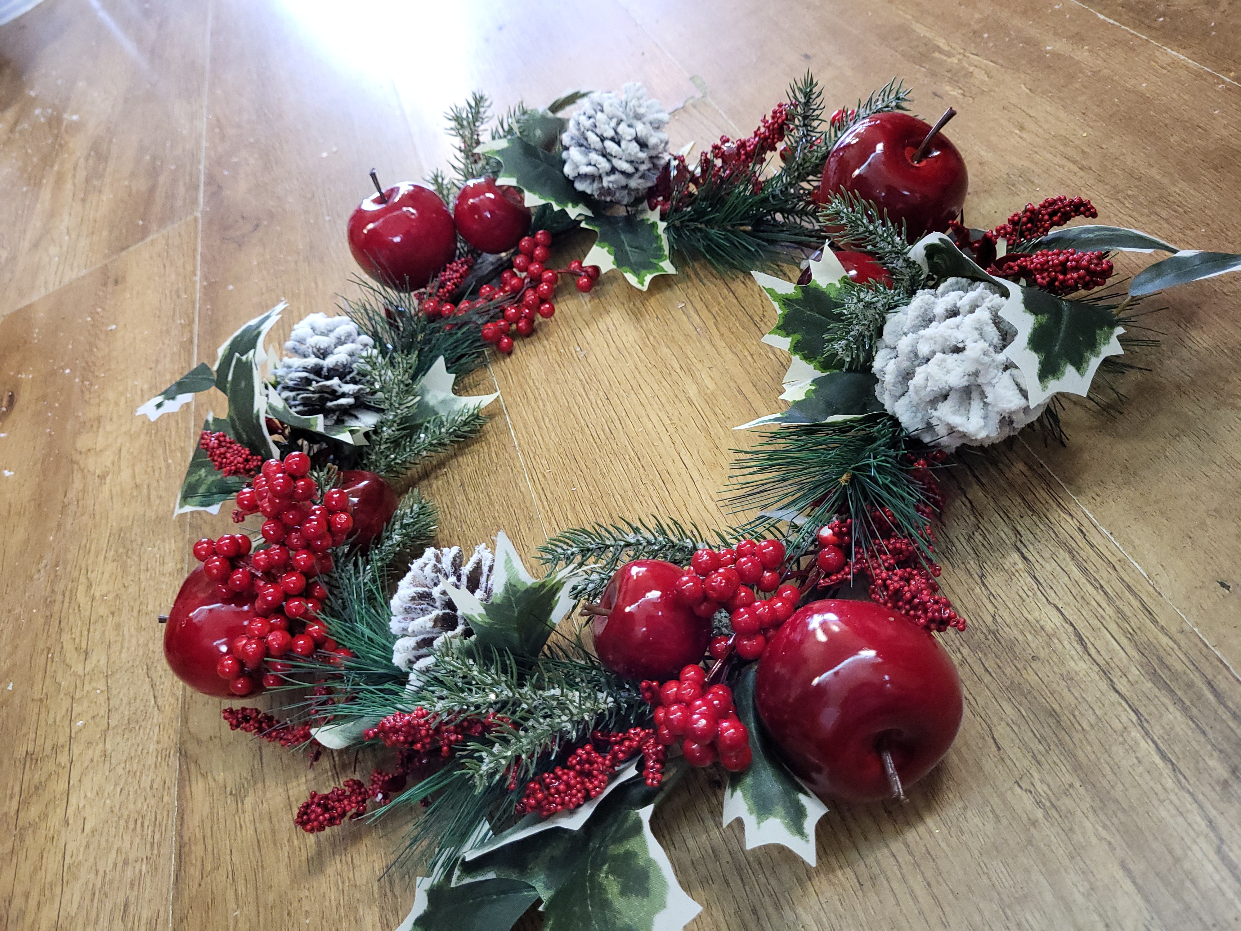 Bundle of our Deluxe frosted cone and fruits garland and wreath  image 5