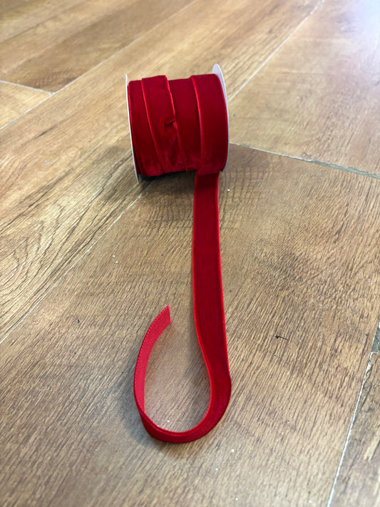 5m red velvet 2cm (20mm) ribbon