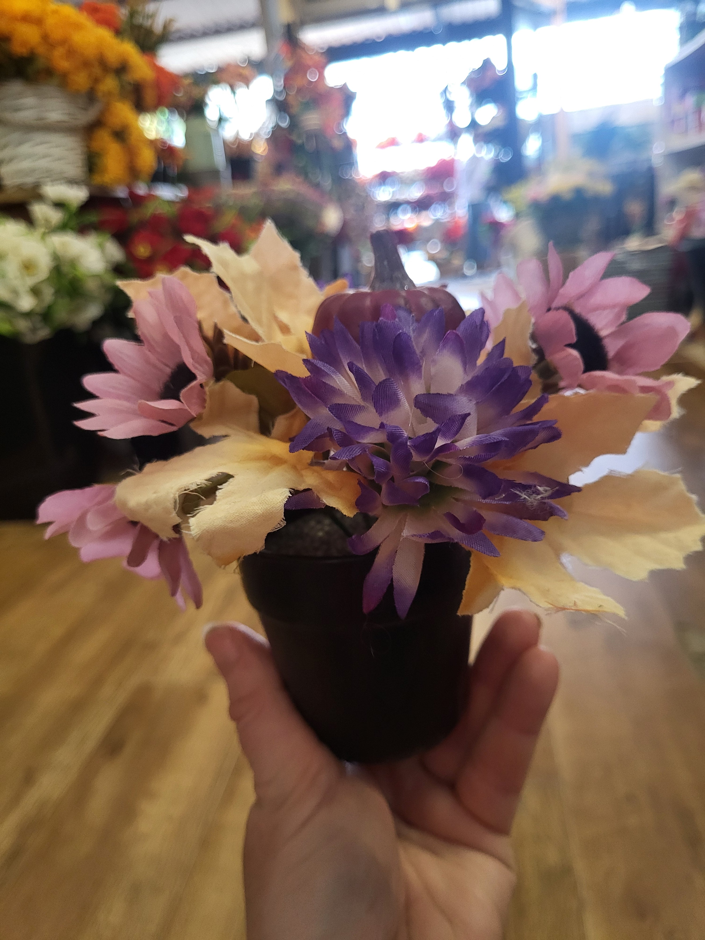 Small autumnal filled pots - 2 colours available image 5