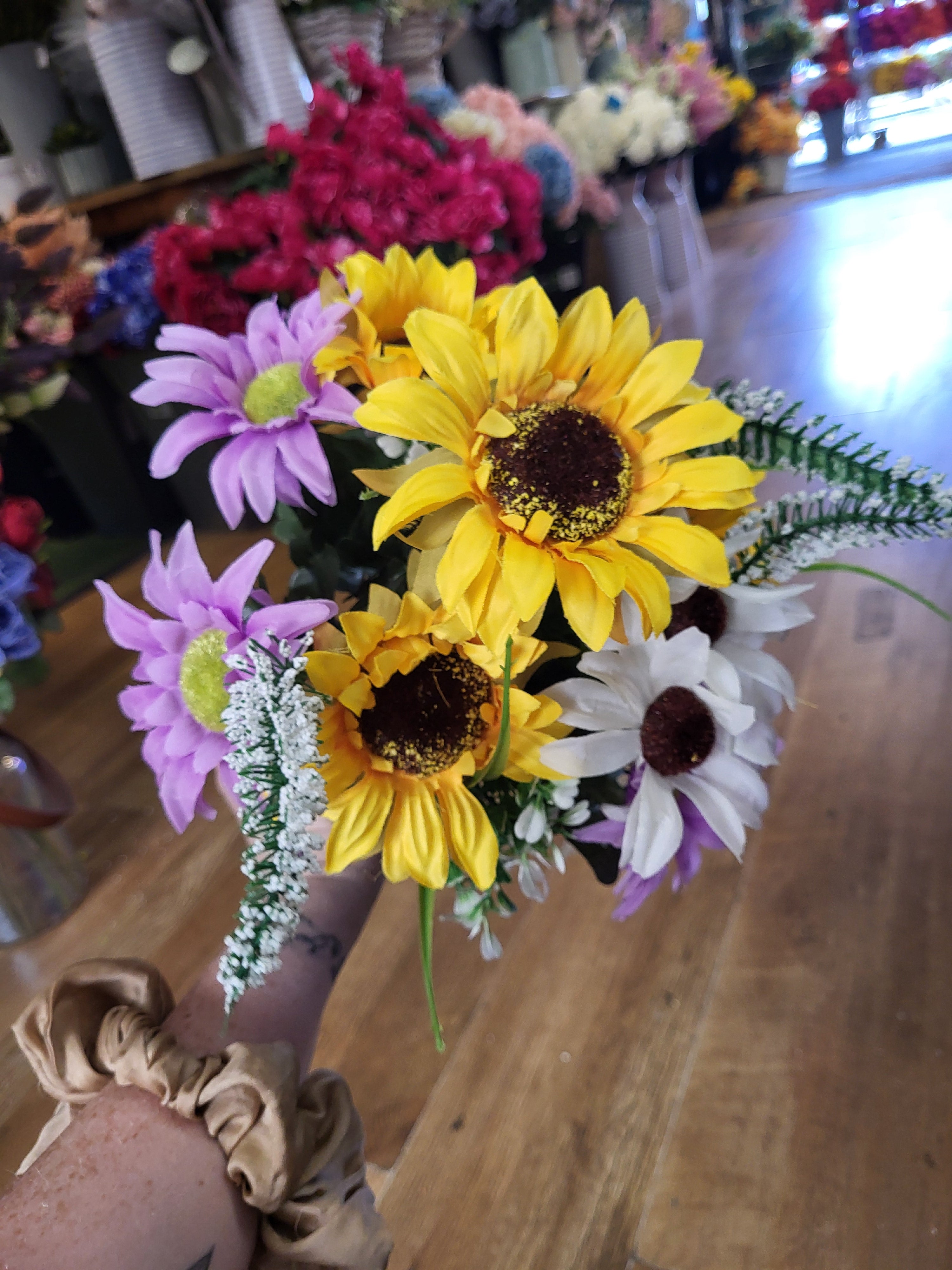 Sunflower mixed bouquet  - 2 colours available image 5