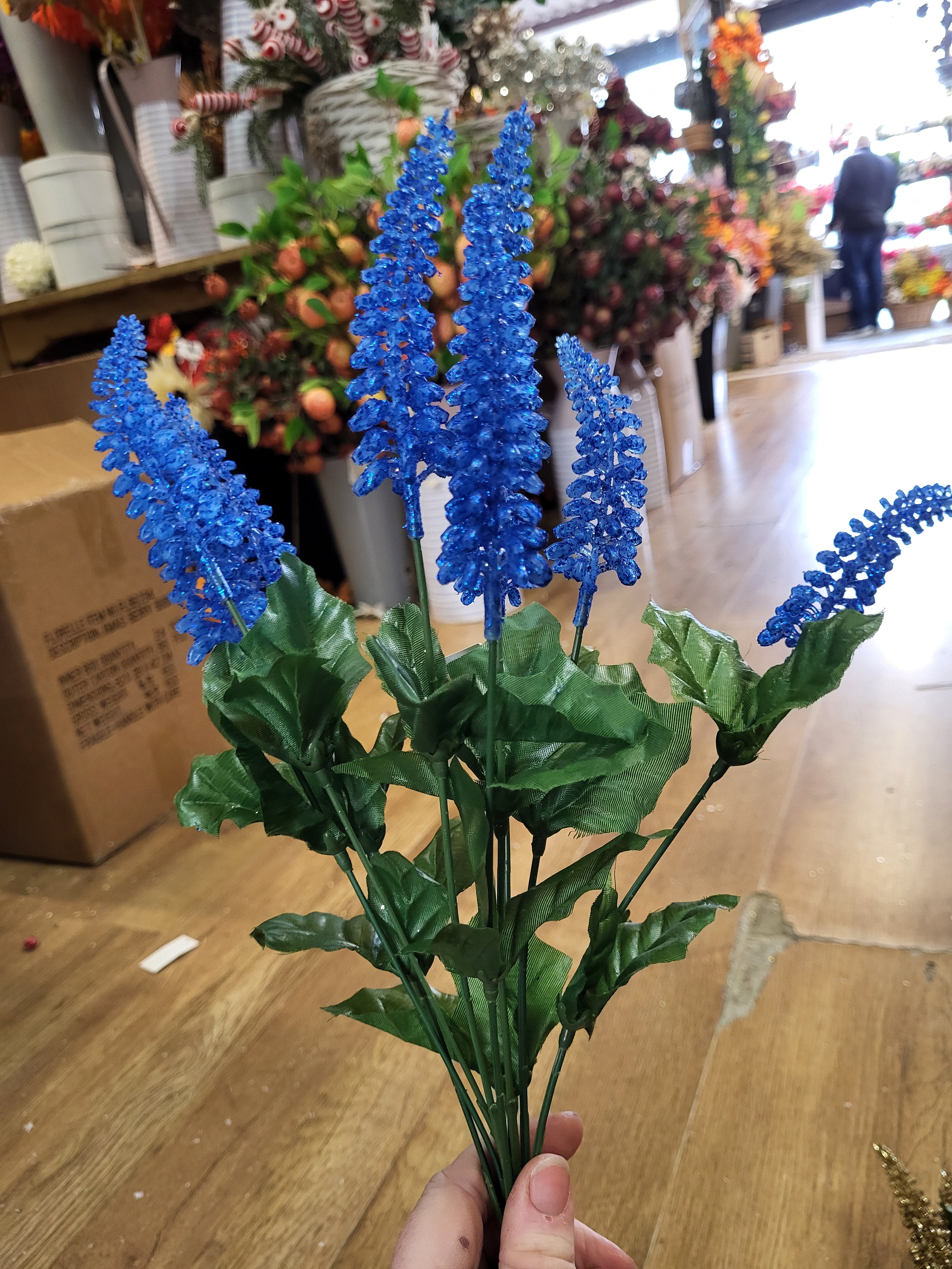 Glittered foxtail bunch - 3 colours available image 1