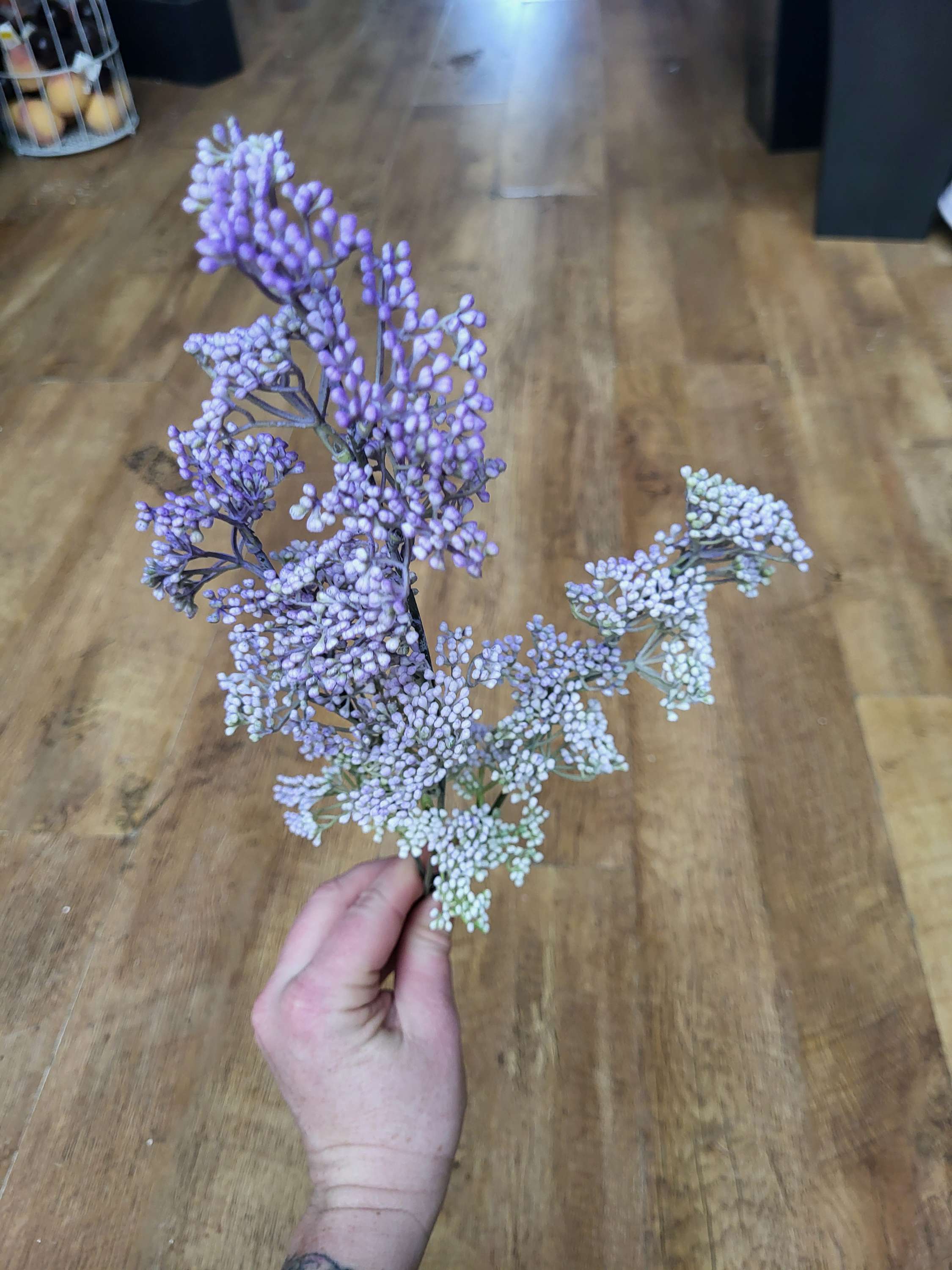 Long stem lilac bud spray image 4