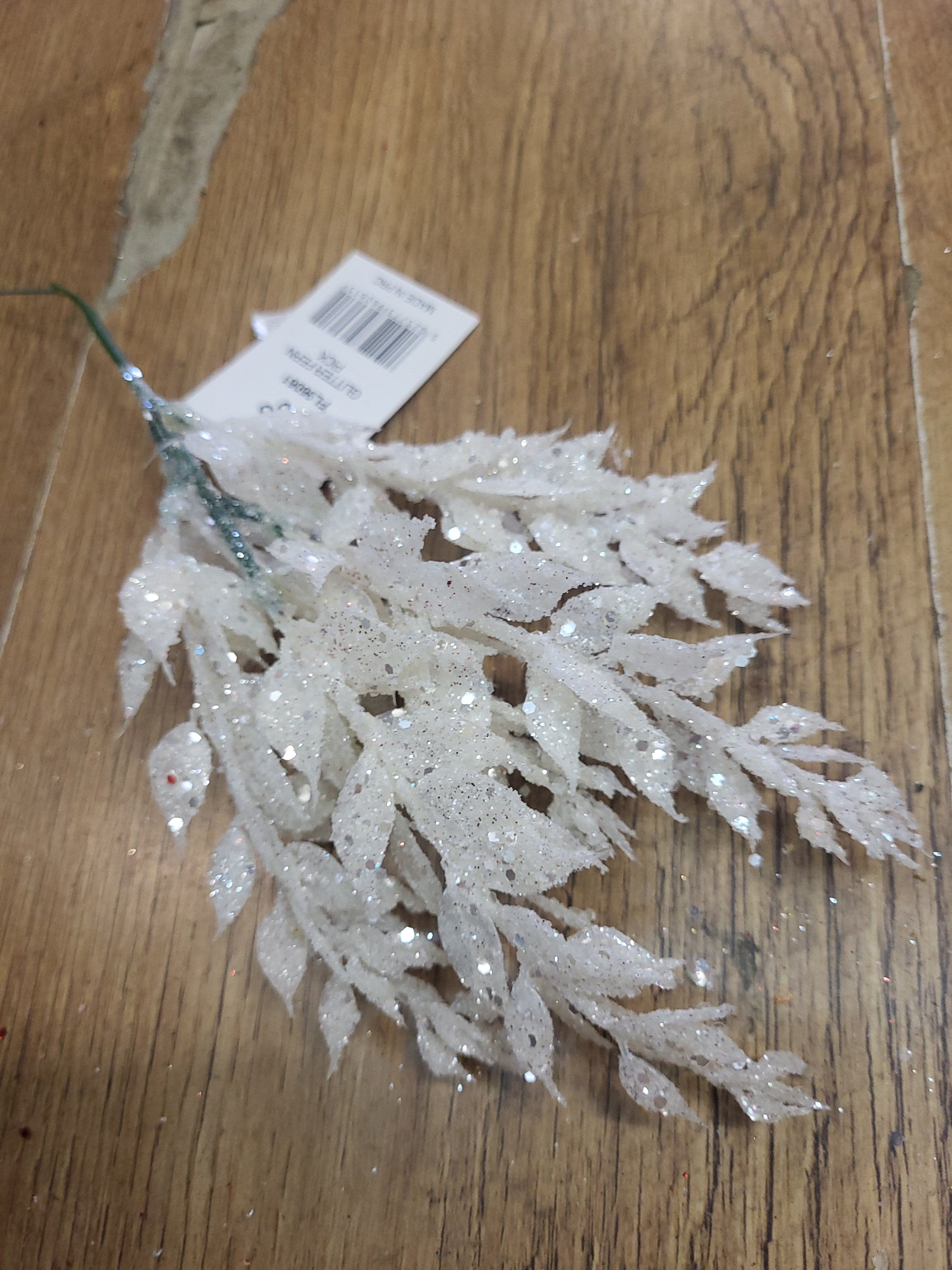 Glittered fern pick - 4 colours available image 4