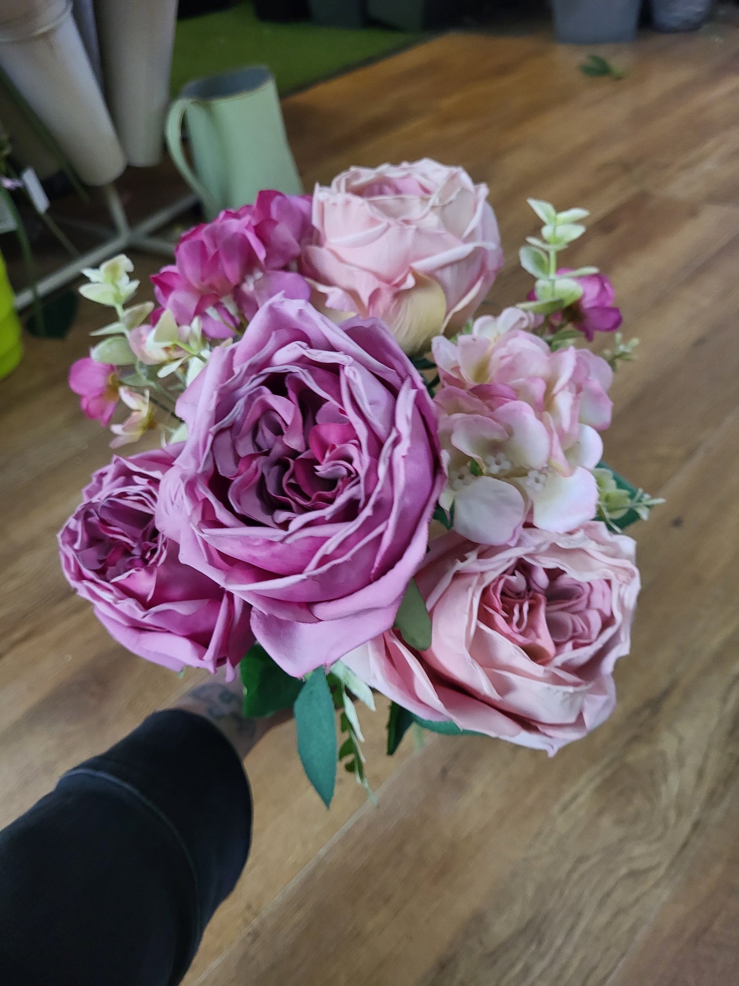 Dried inspired mixed pink Gracie bouquet  image 3
