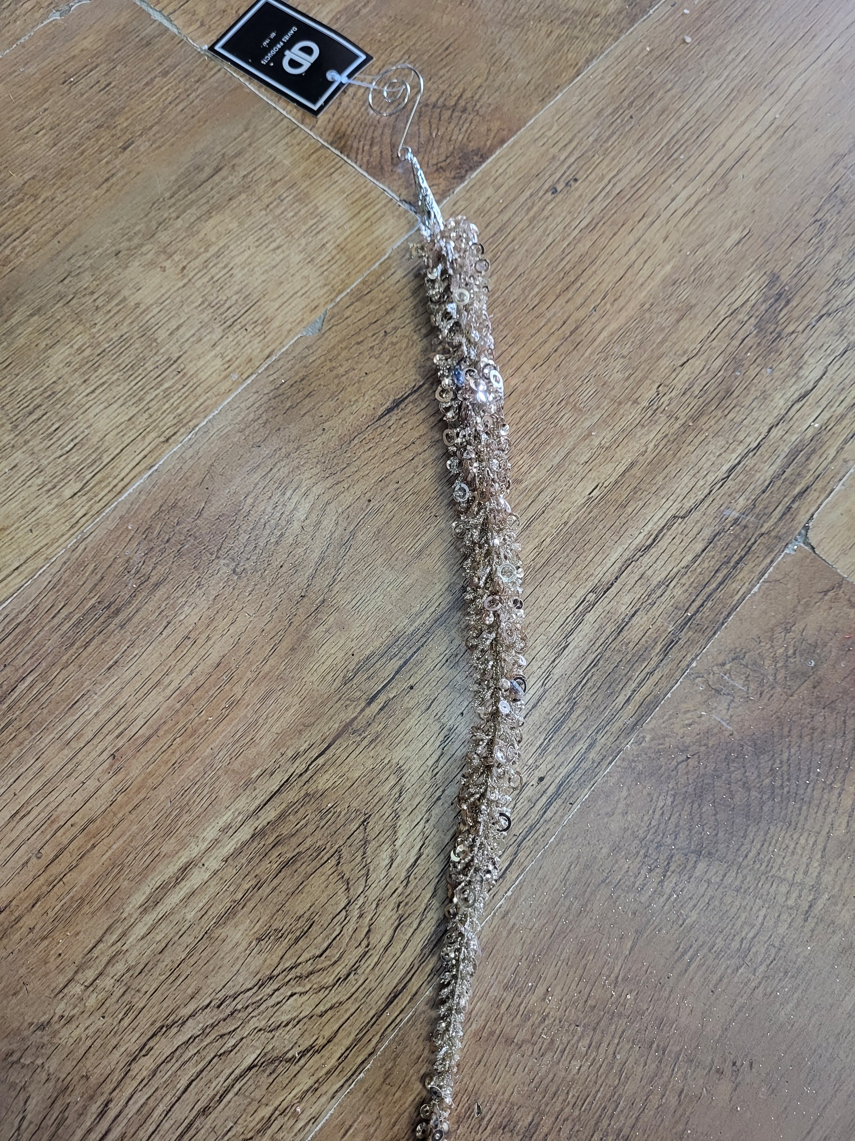 40cm sparkling champagne icicle image 2