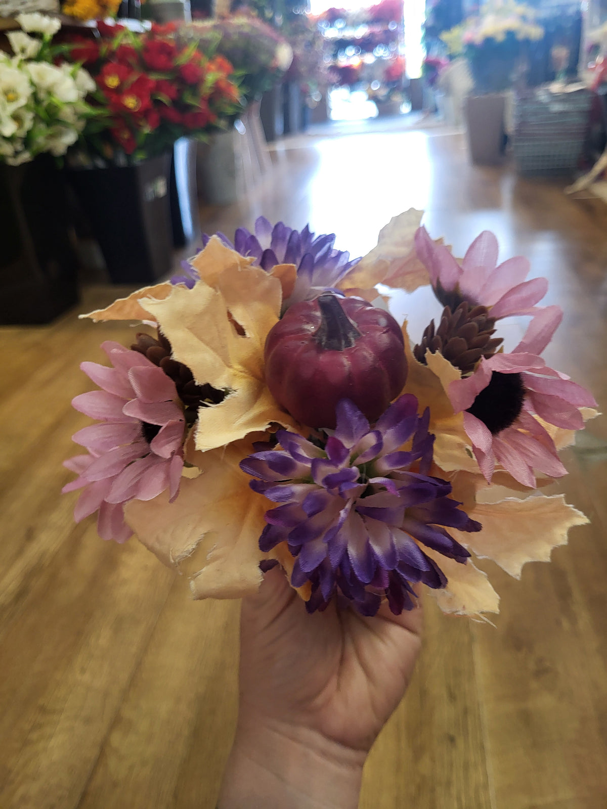 Small autumnal filled pots - 2 colours available image 6