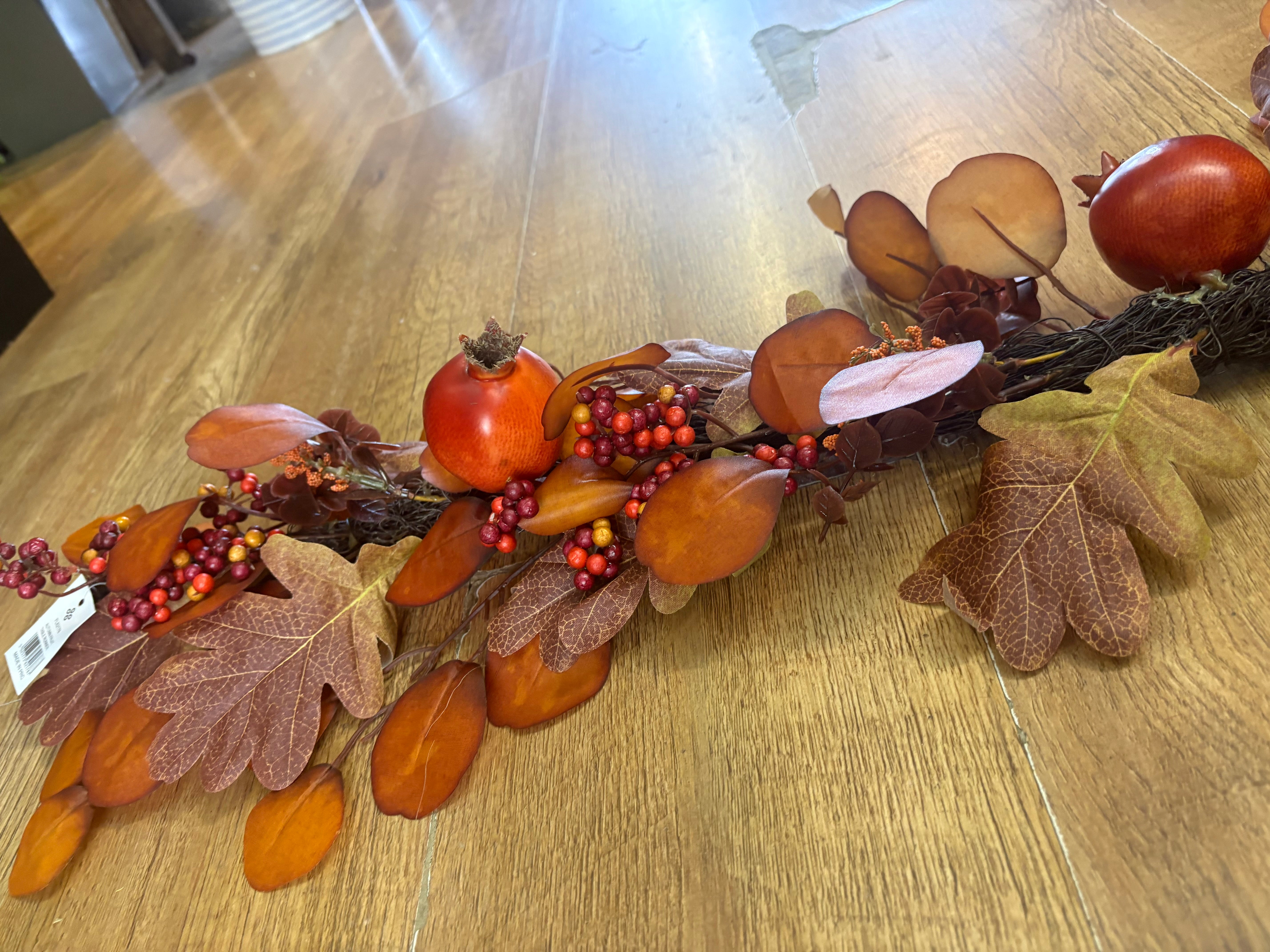 100cm autumn fruits table runner