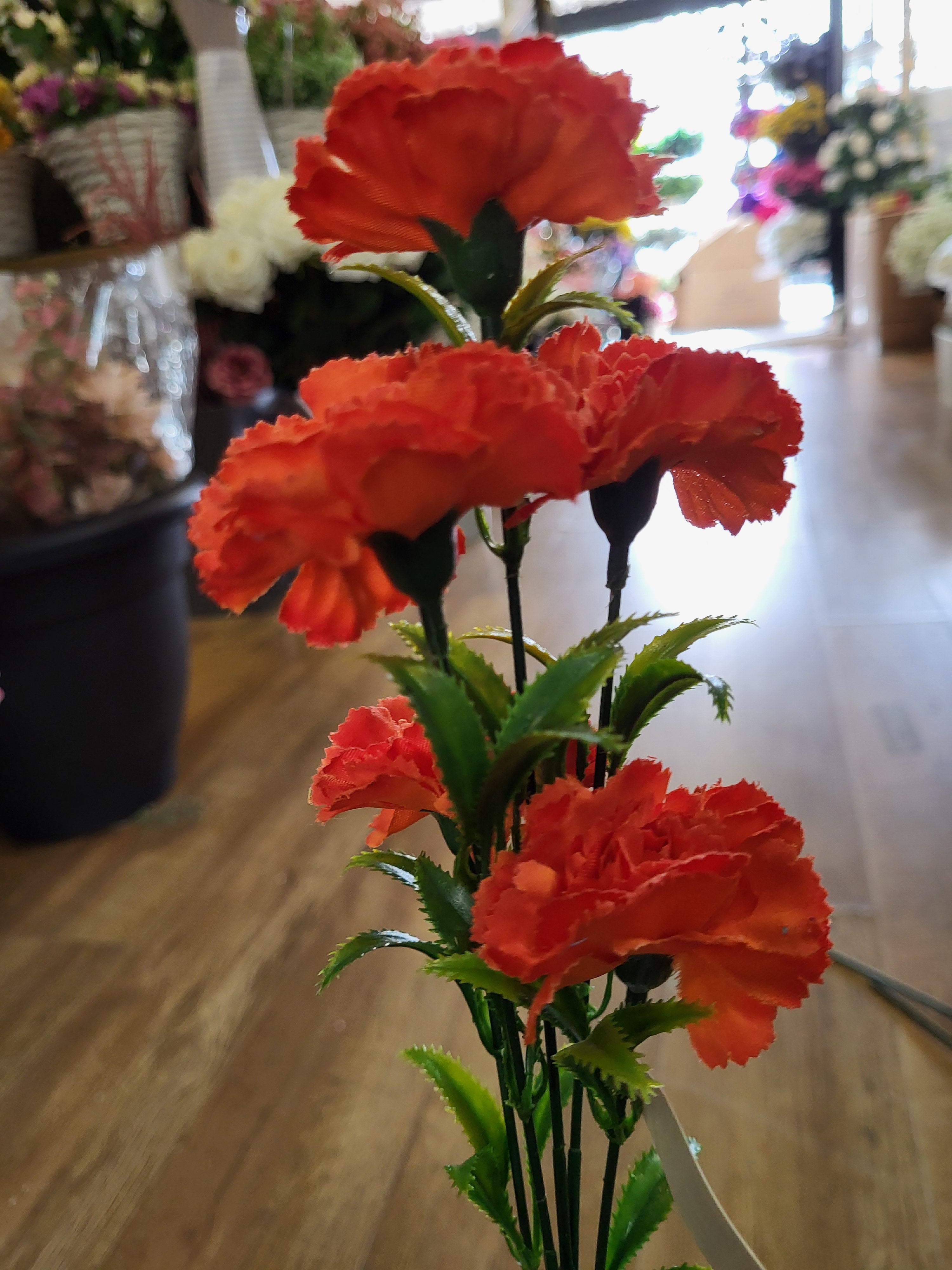 Long stem carnation spray - 6 colours available image 5