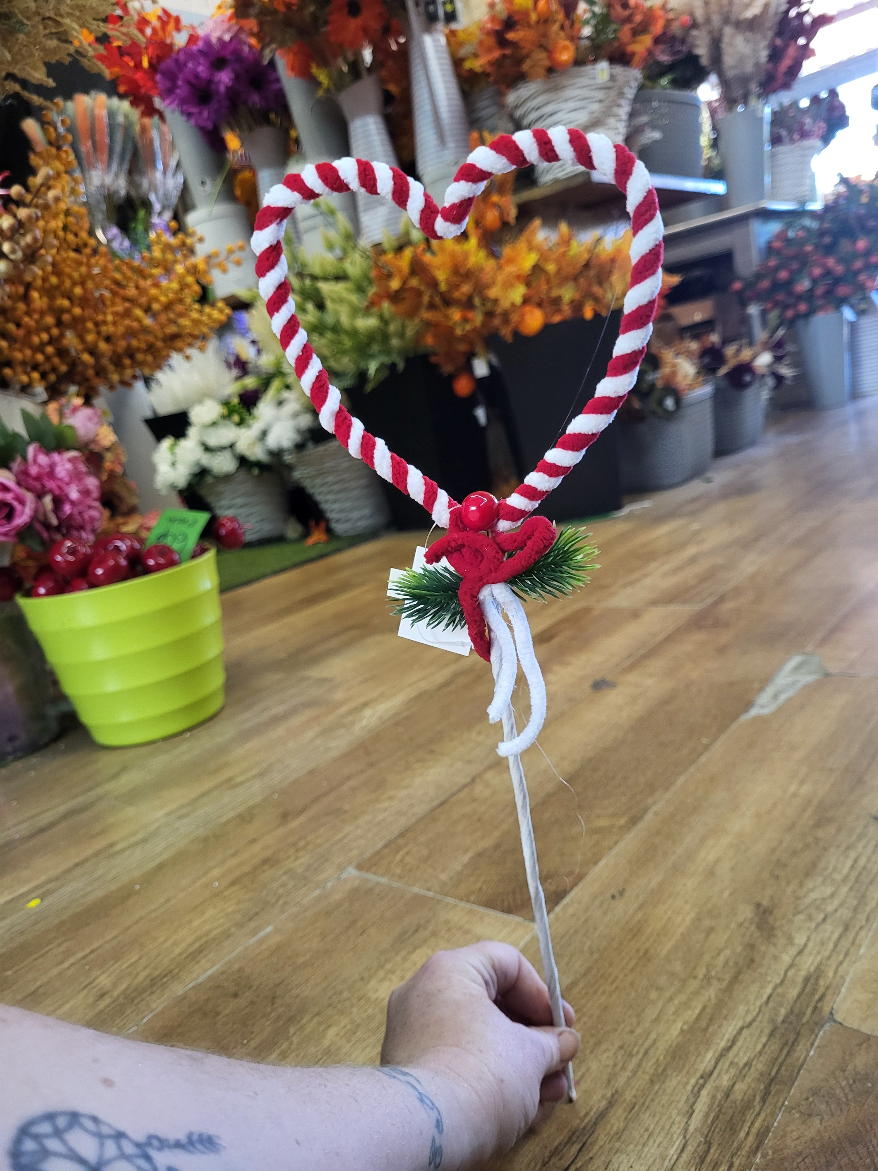 Candy Cane style Heart Stem image 0