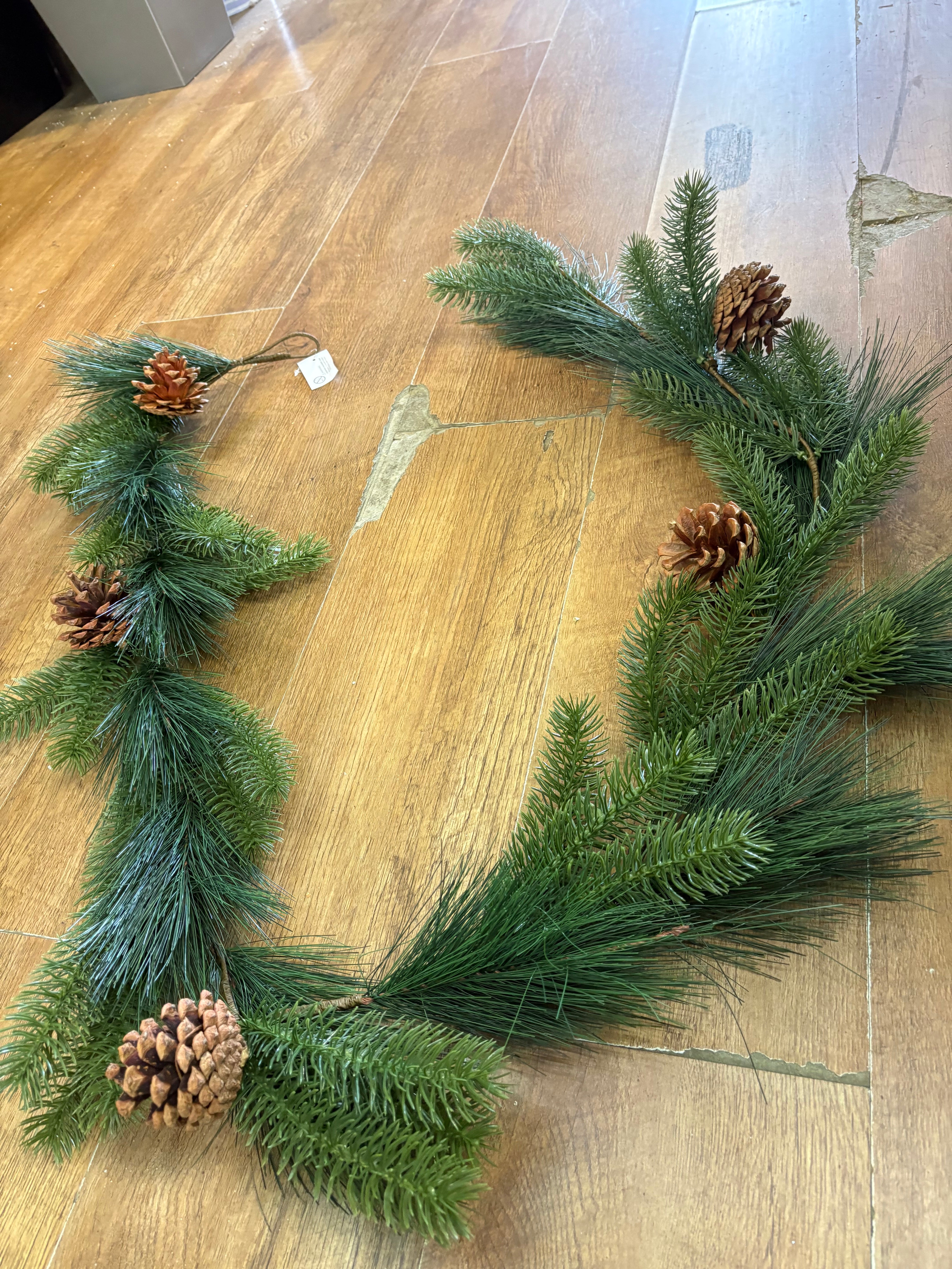 180cm pine and spruce and cone garland
