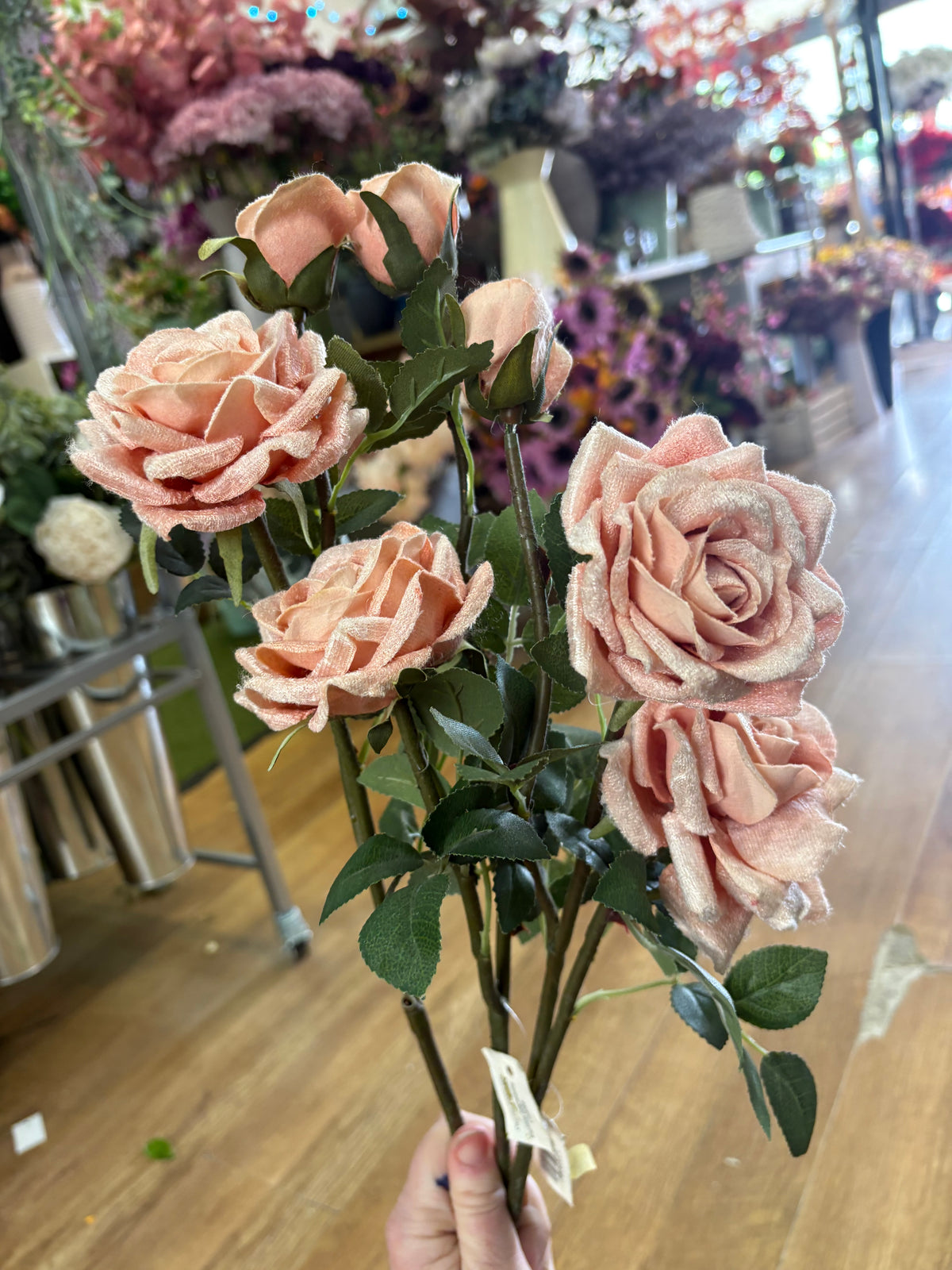 Long stem clearance pale pink and white