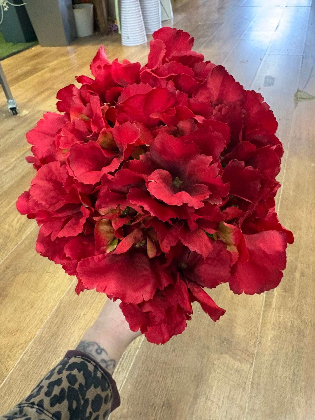 54cm Red French hydrangea