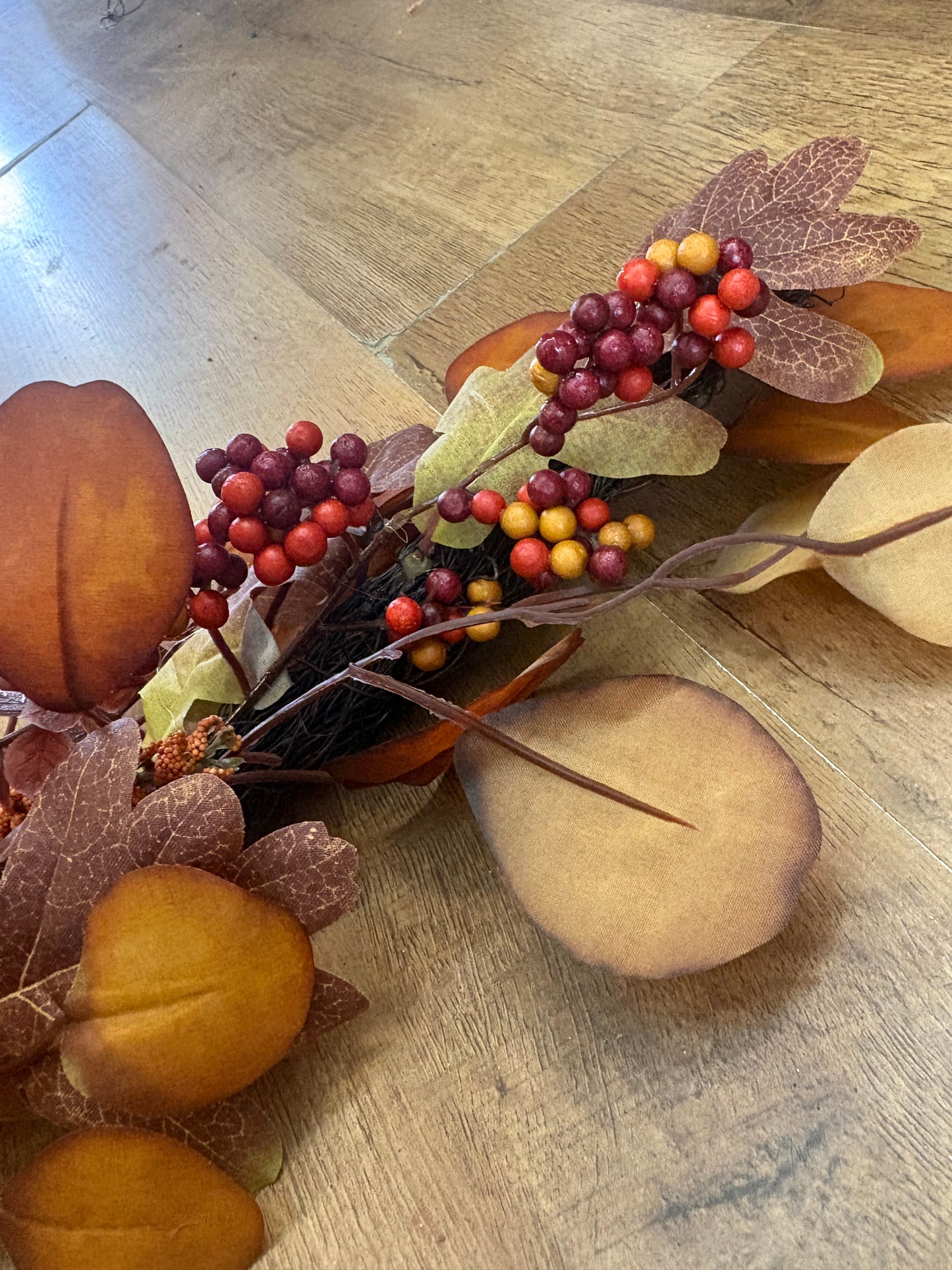 100cm autumn fruits table runner