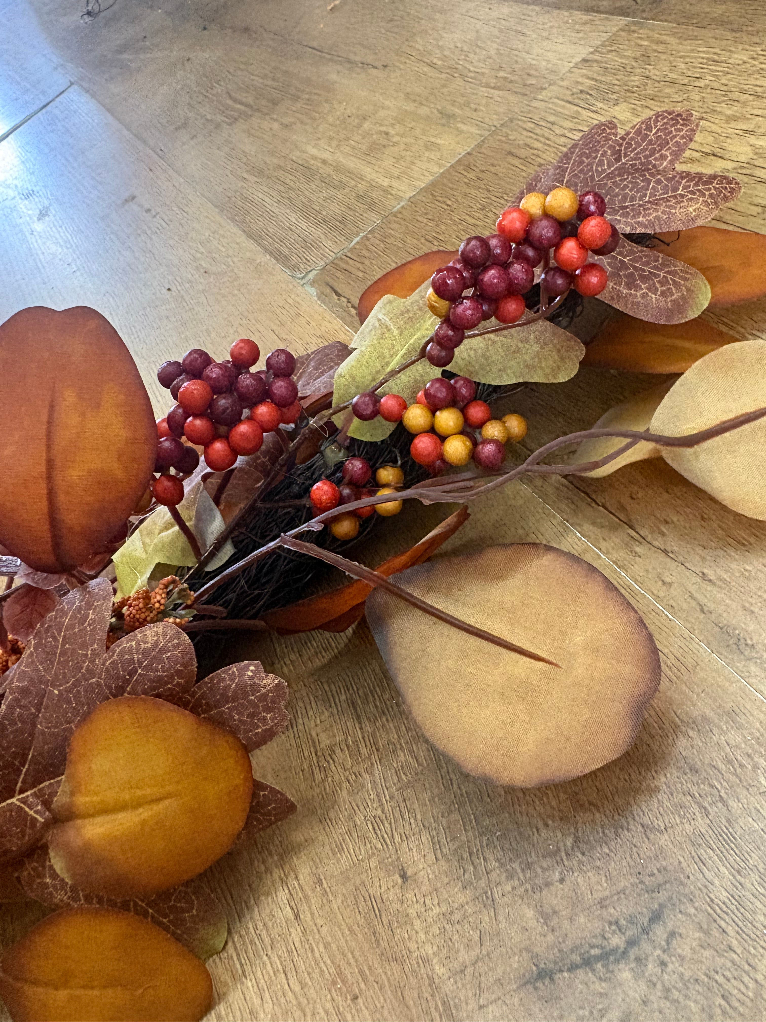 100cm autumn fruits table runner