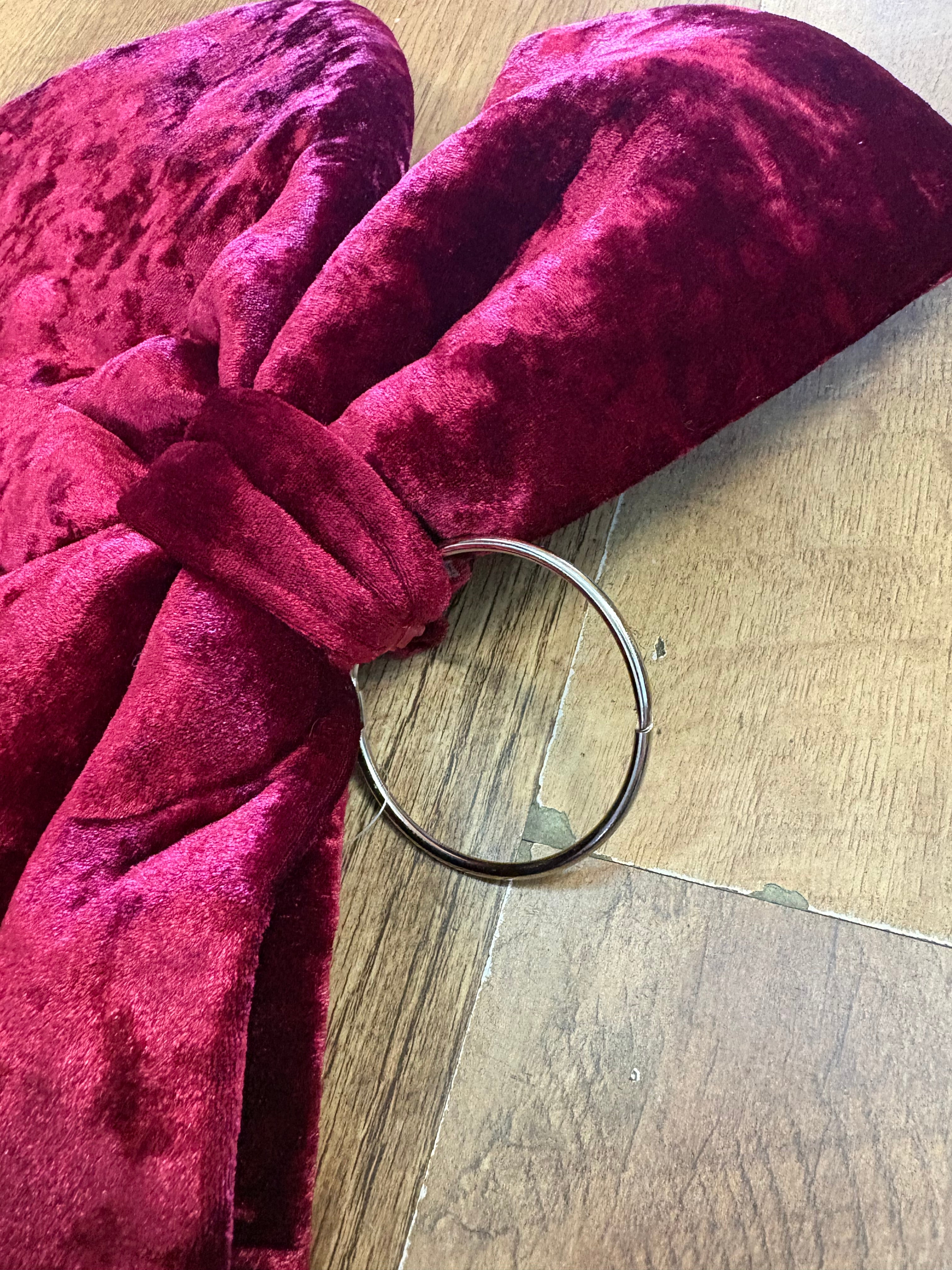 Large 34cm burgundy Christmas bow