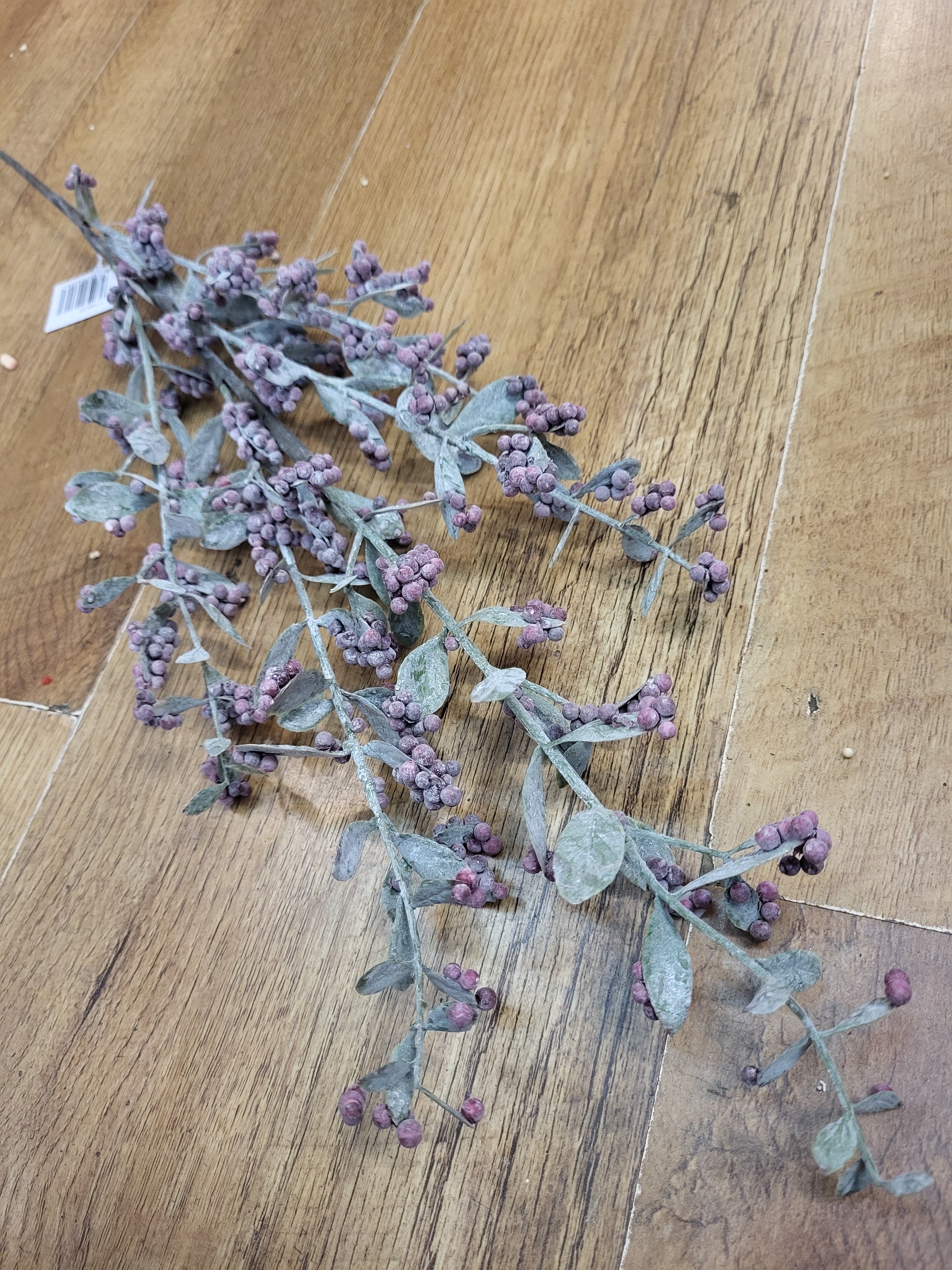 Long stem burgundy bubble berry spray  image 0