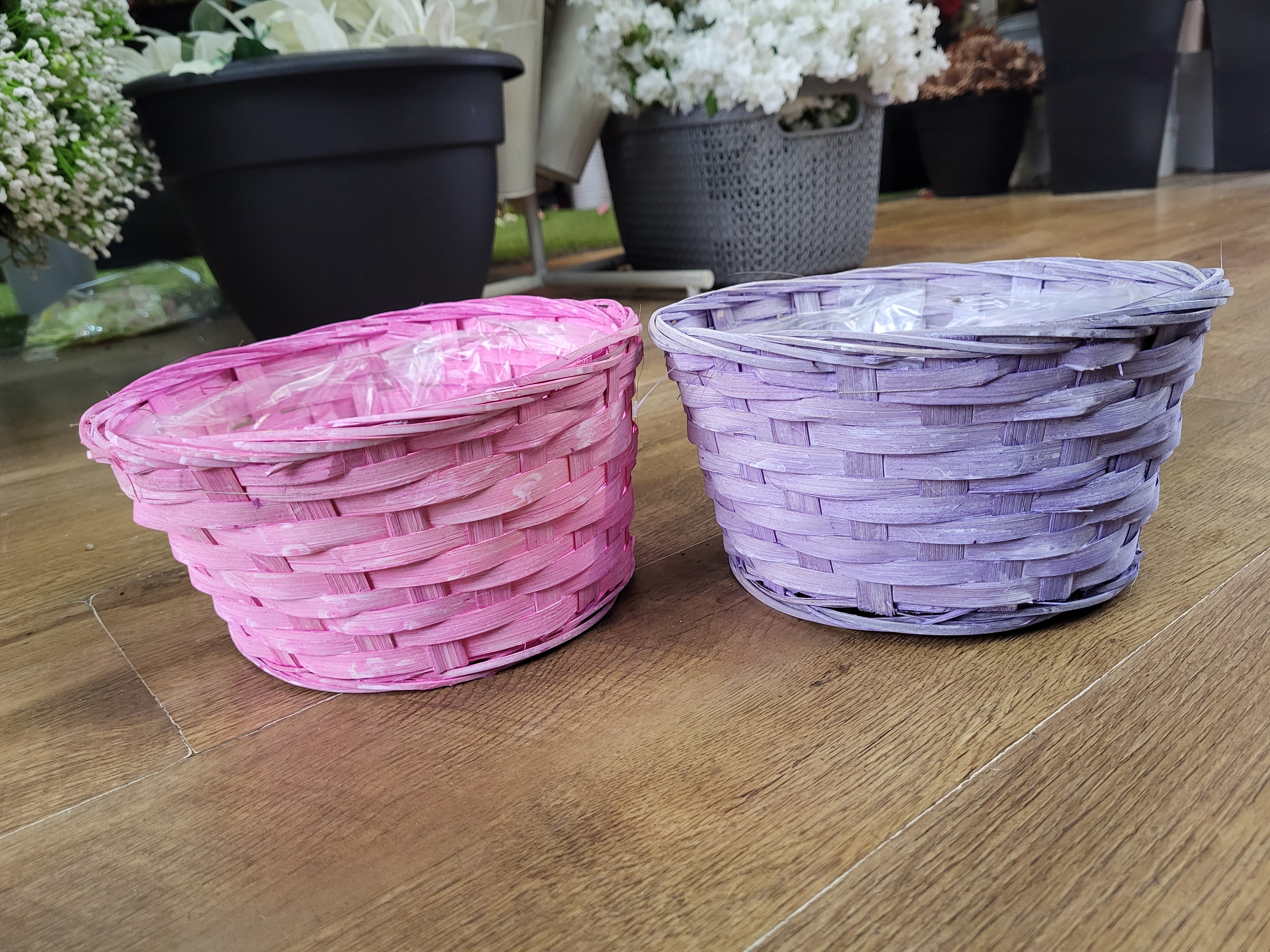Bamboo baskets - 2 colours available  - 21x10cm image 0