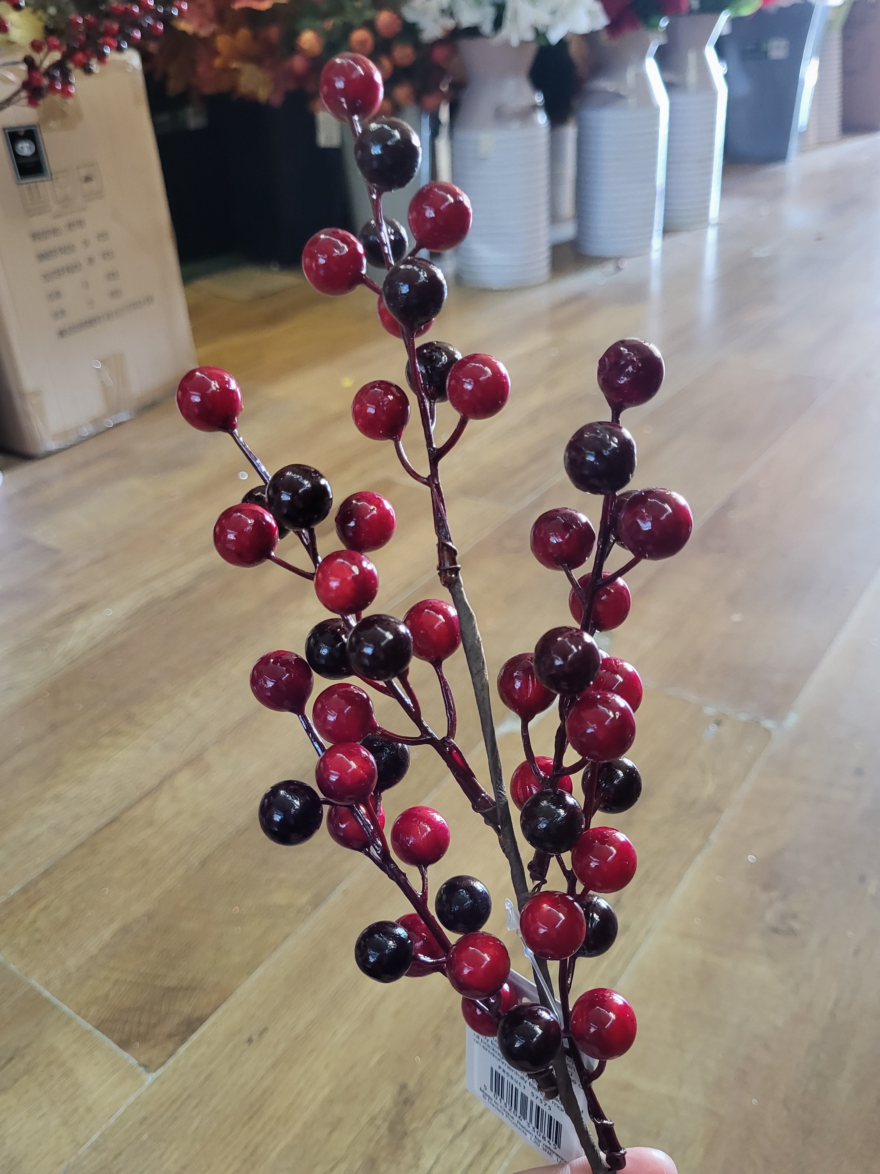 Multi tonal reds berry stem image 0