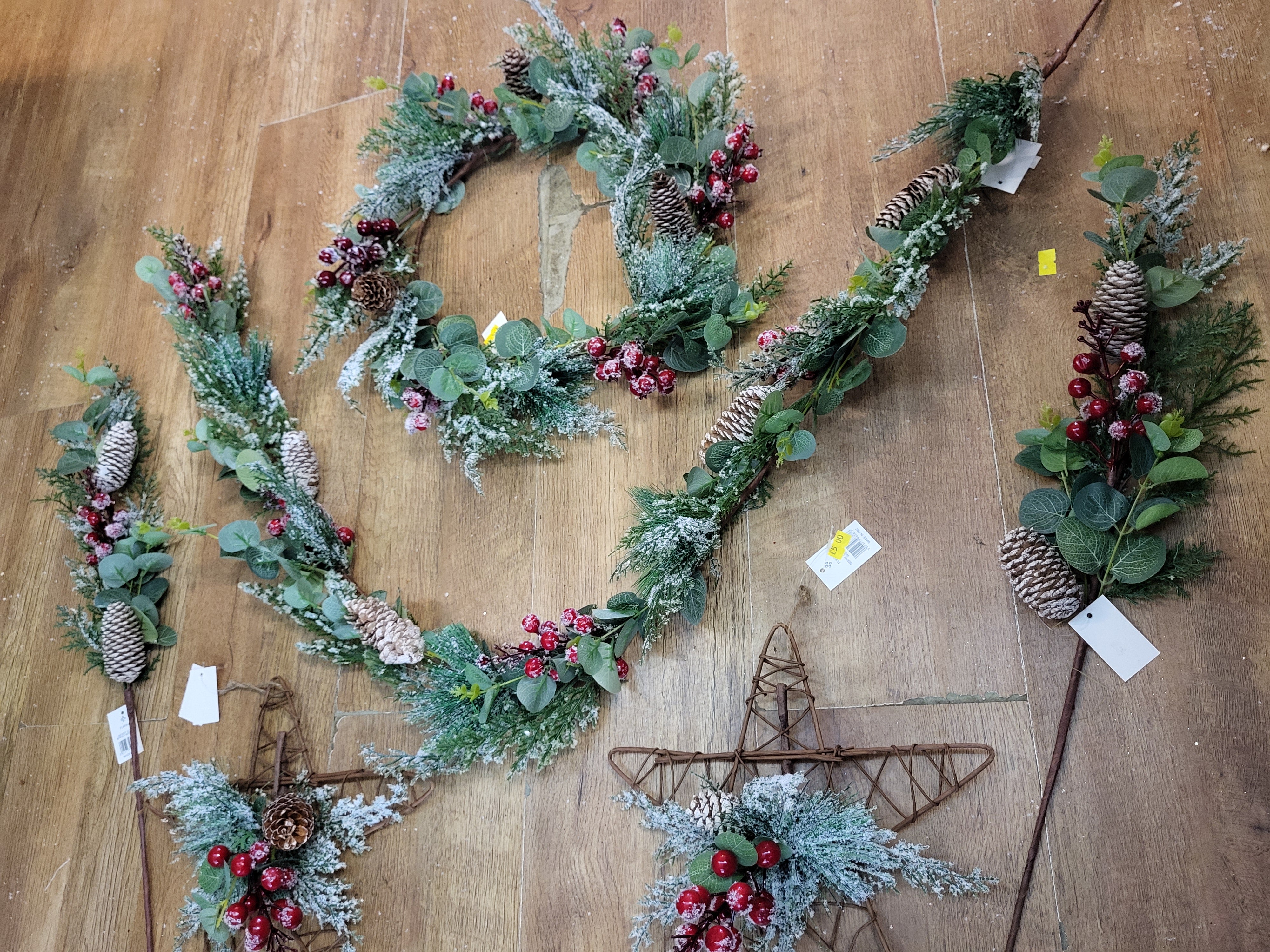 Big Christmas bundle of our Snowy cones, berries and foliage range  image 5