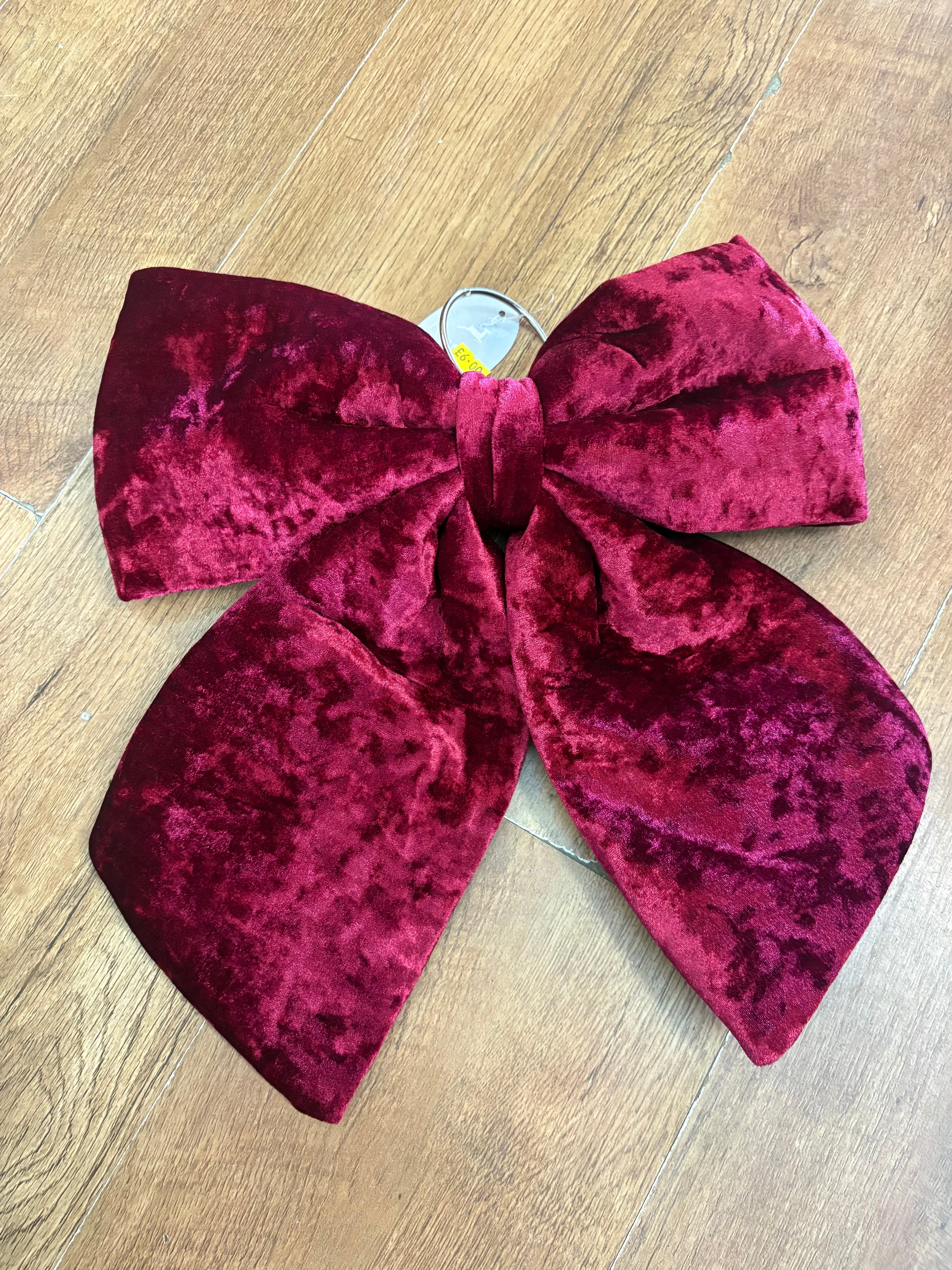 Large 34cm burgundy Christmas bow