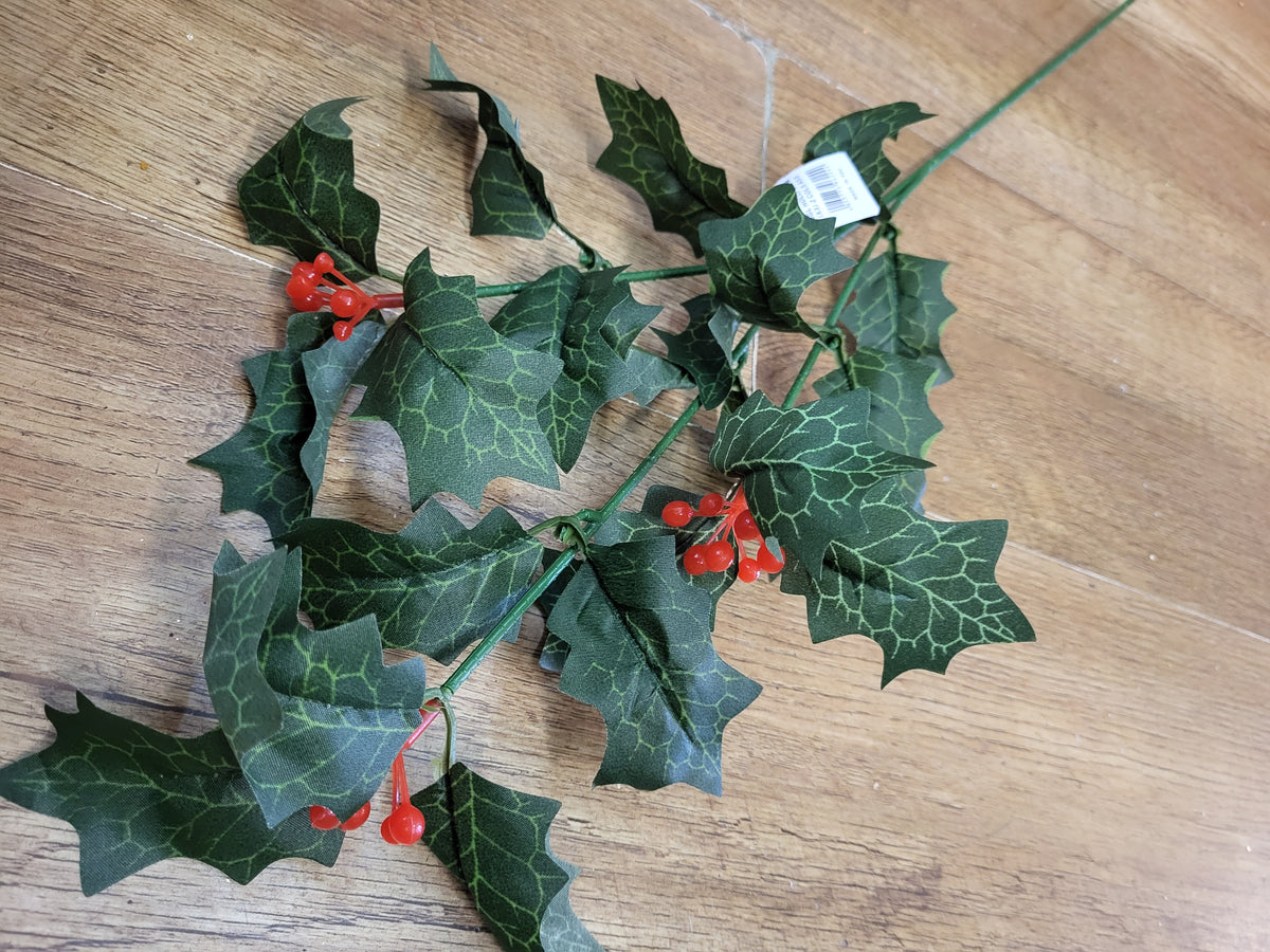 Long stem Holly - 2 colours available image 3
