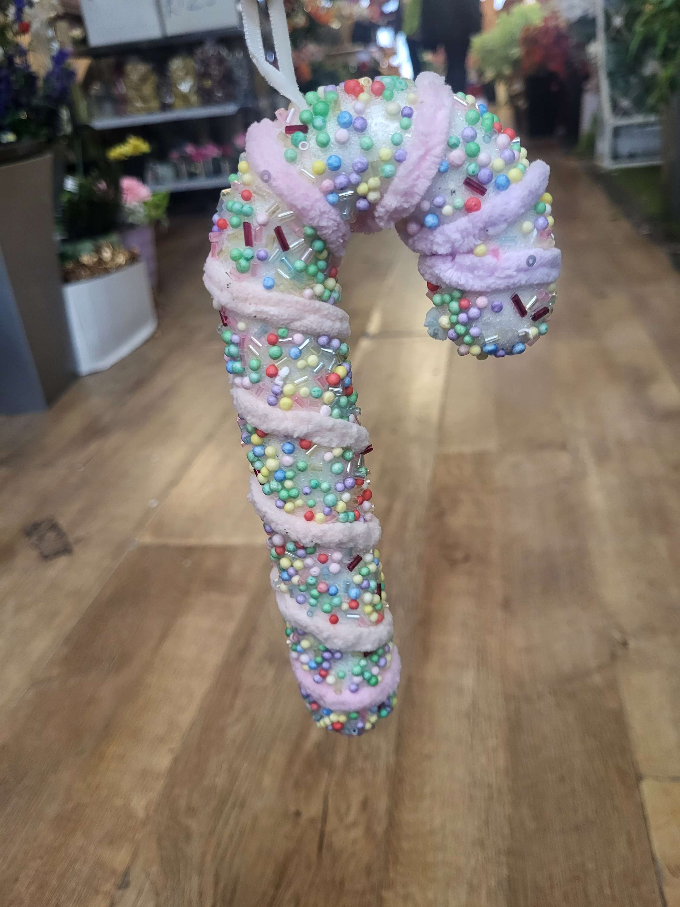 20cm pastel rainbow candy cane image 1