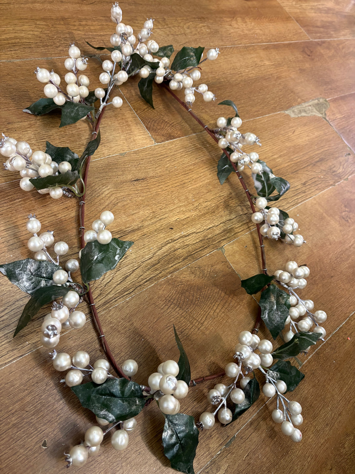 130cm pearl berry garland