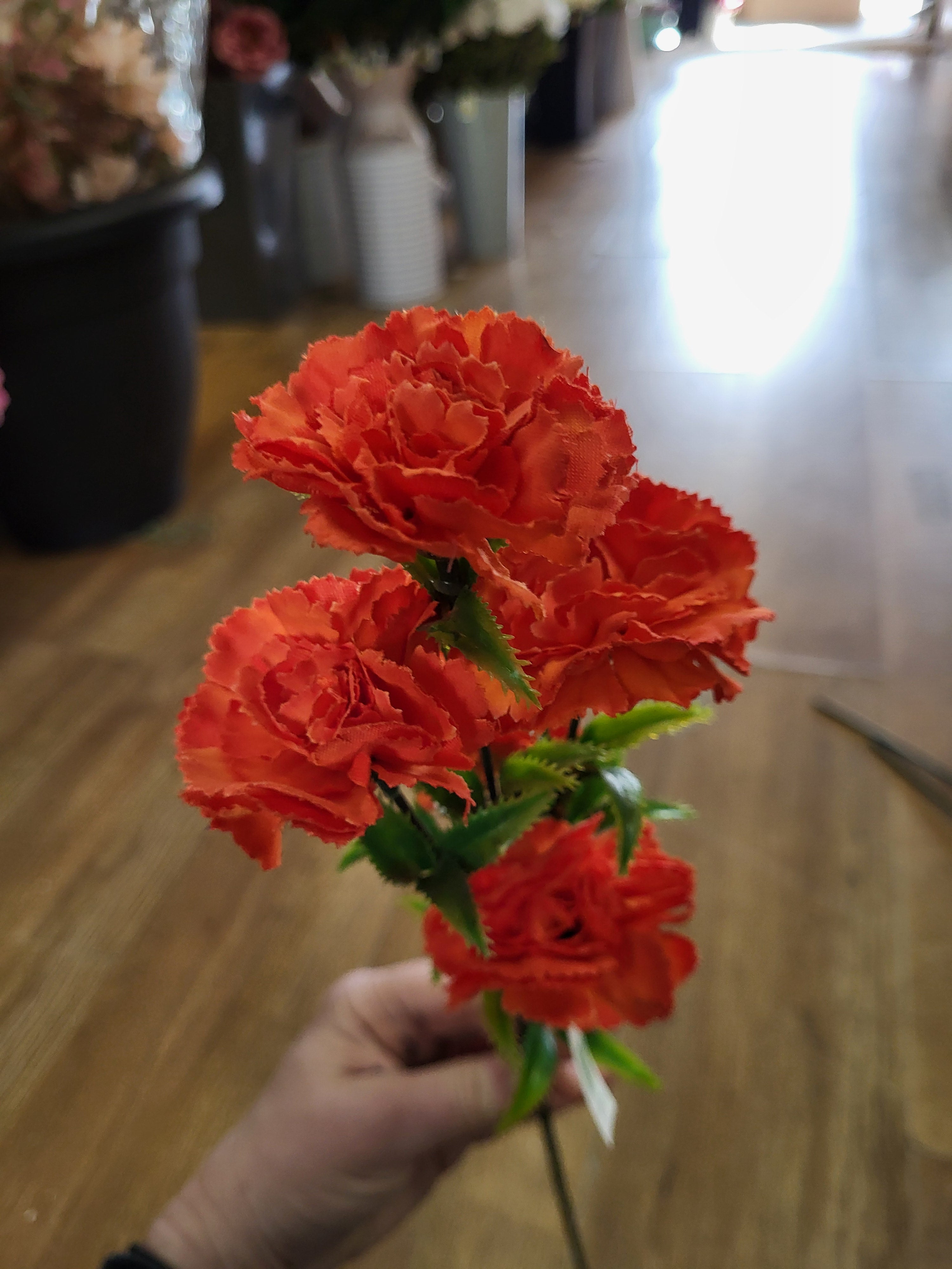 Long stem carnation spray - 6 colours available image 6
