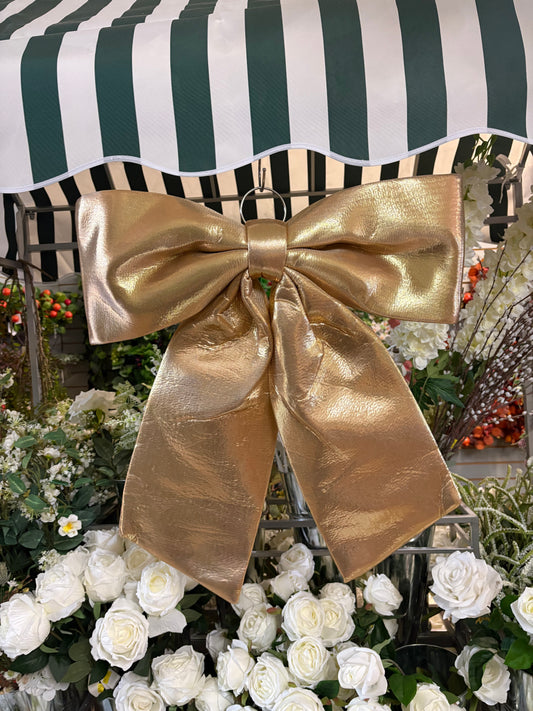 Giant 60cm Gold Christmas Bow