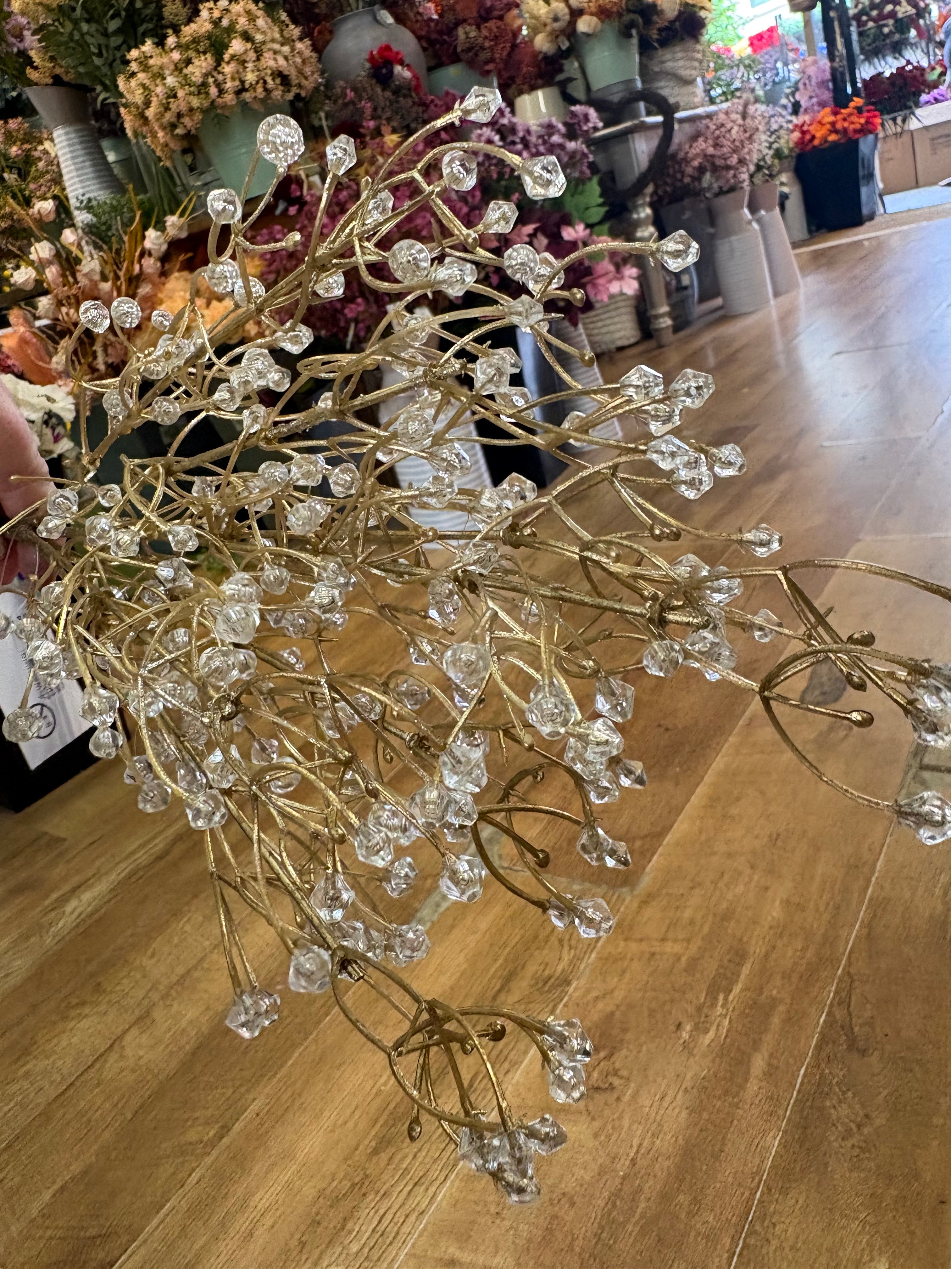 Gold crystal ice bunch