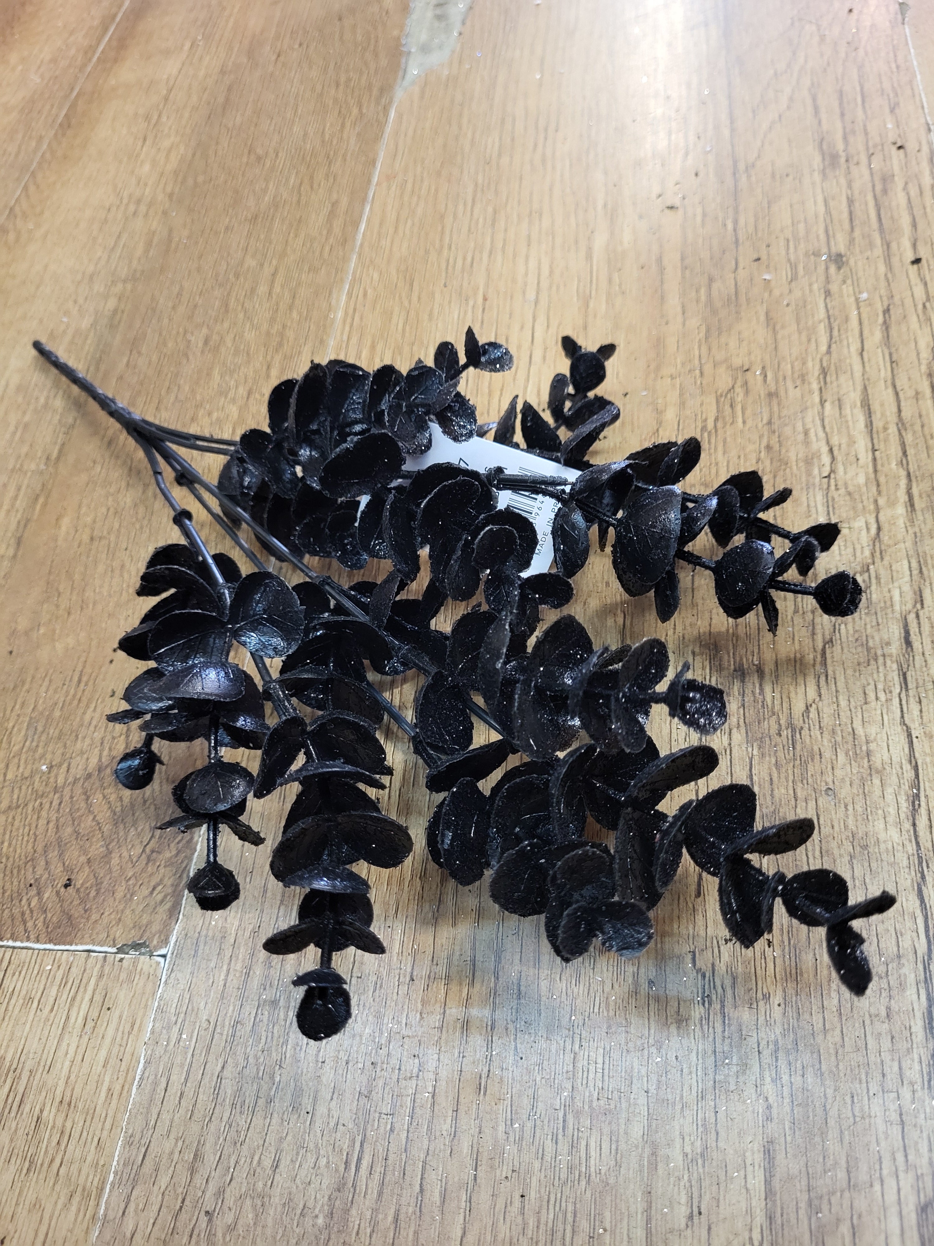 Glittered eucalyptus bunch  - 2 colours available image 3