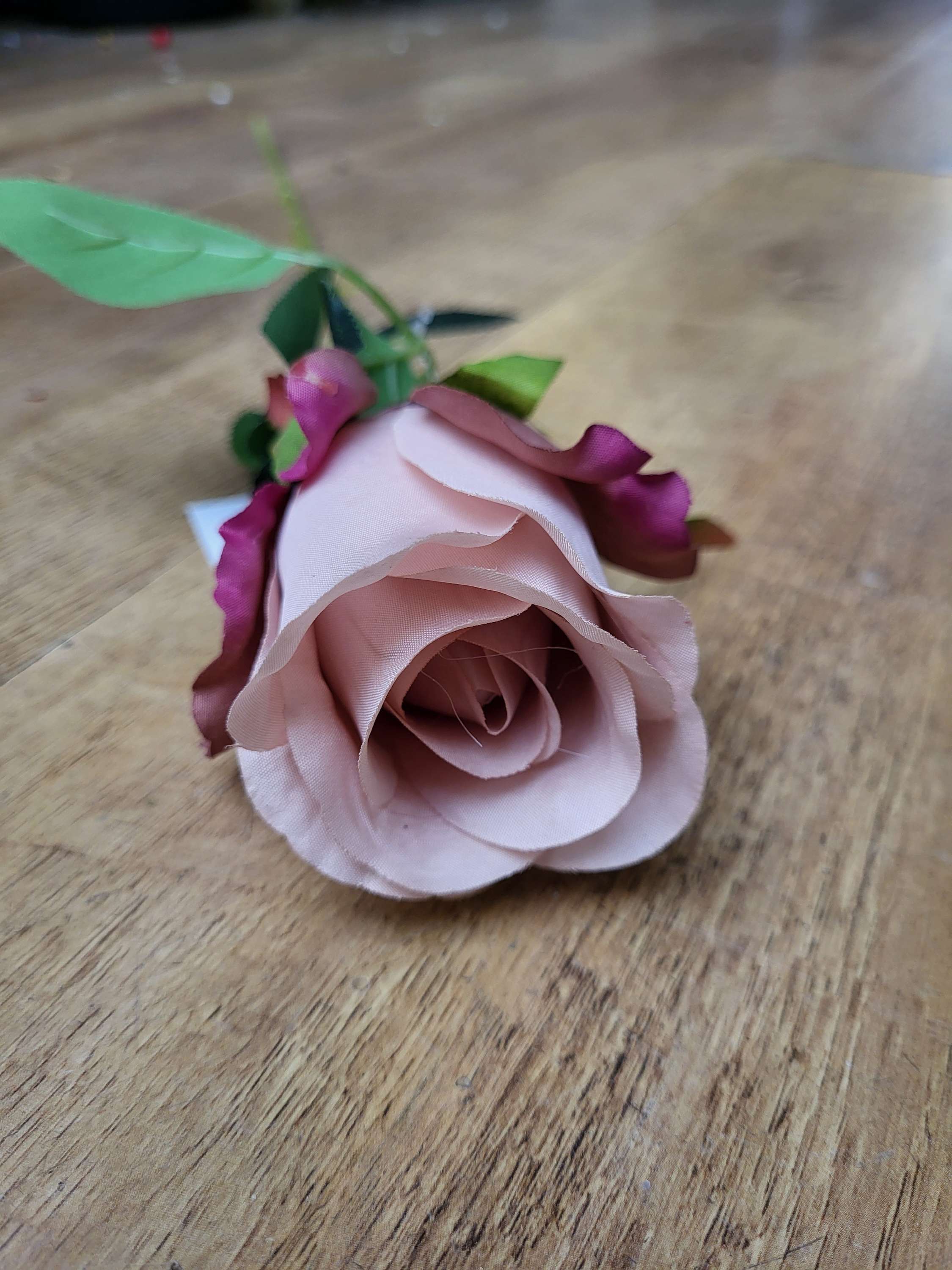 53cm mixed pink single rose image 5