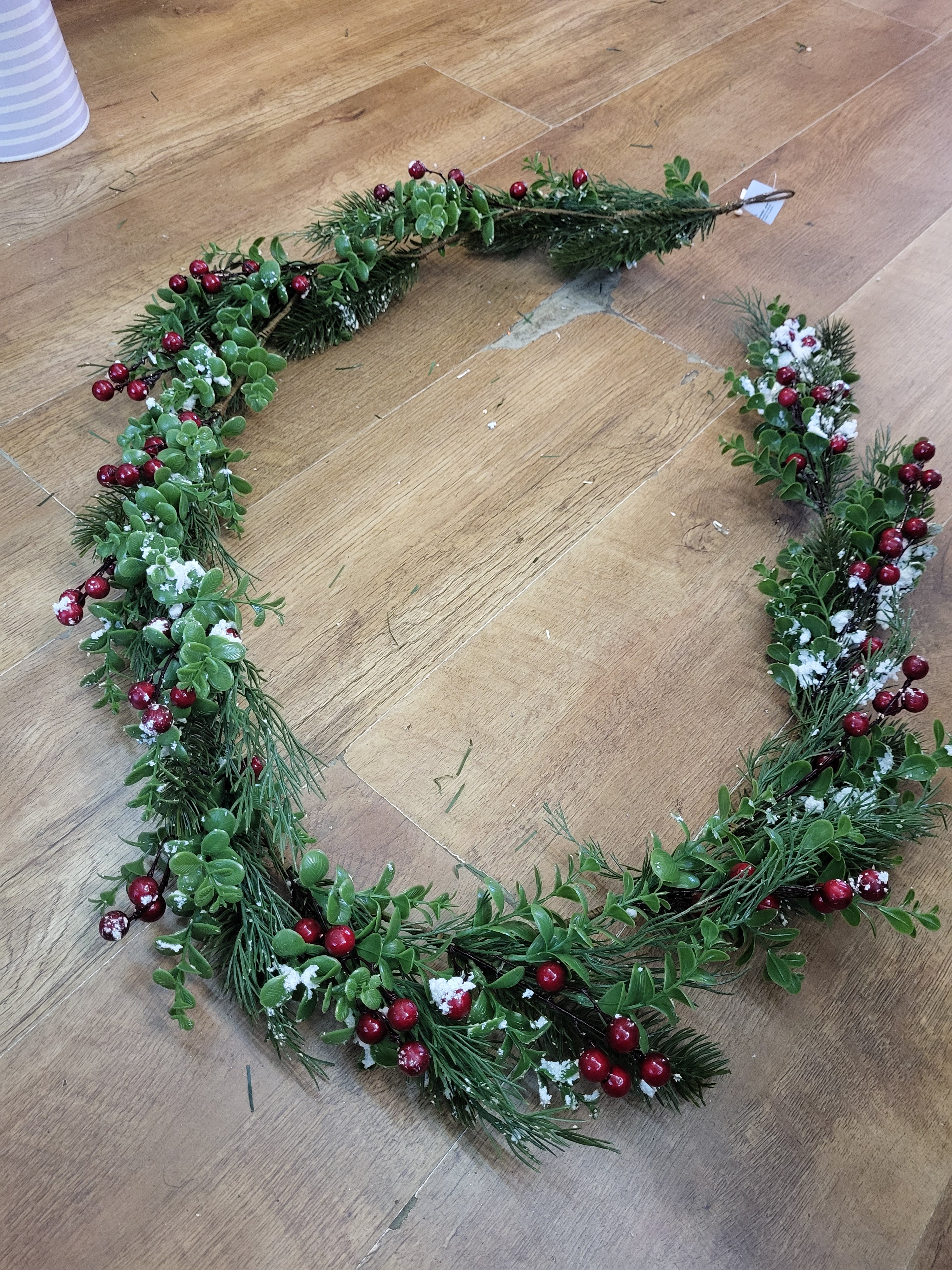 Snowberry/eucalyptus/pine garland  image 0