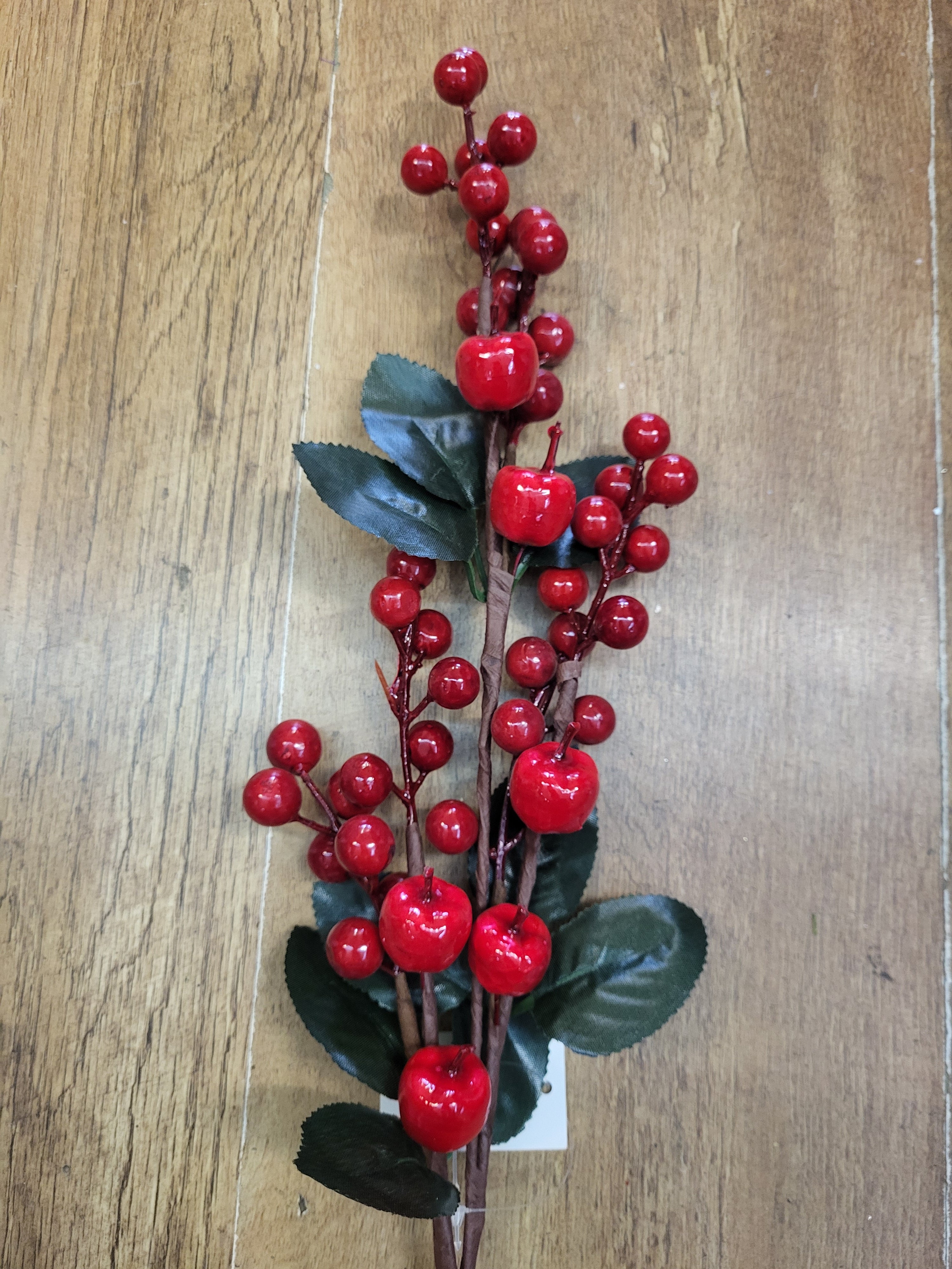 Bundle of 3 Long stem miniature apples and berries sprays image 4