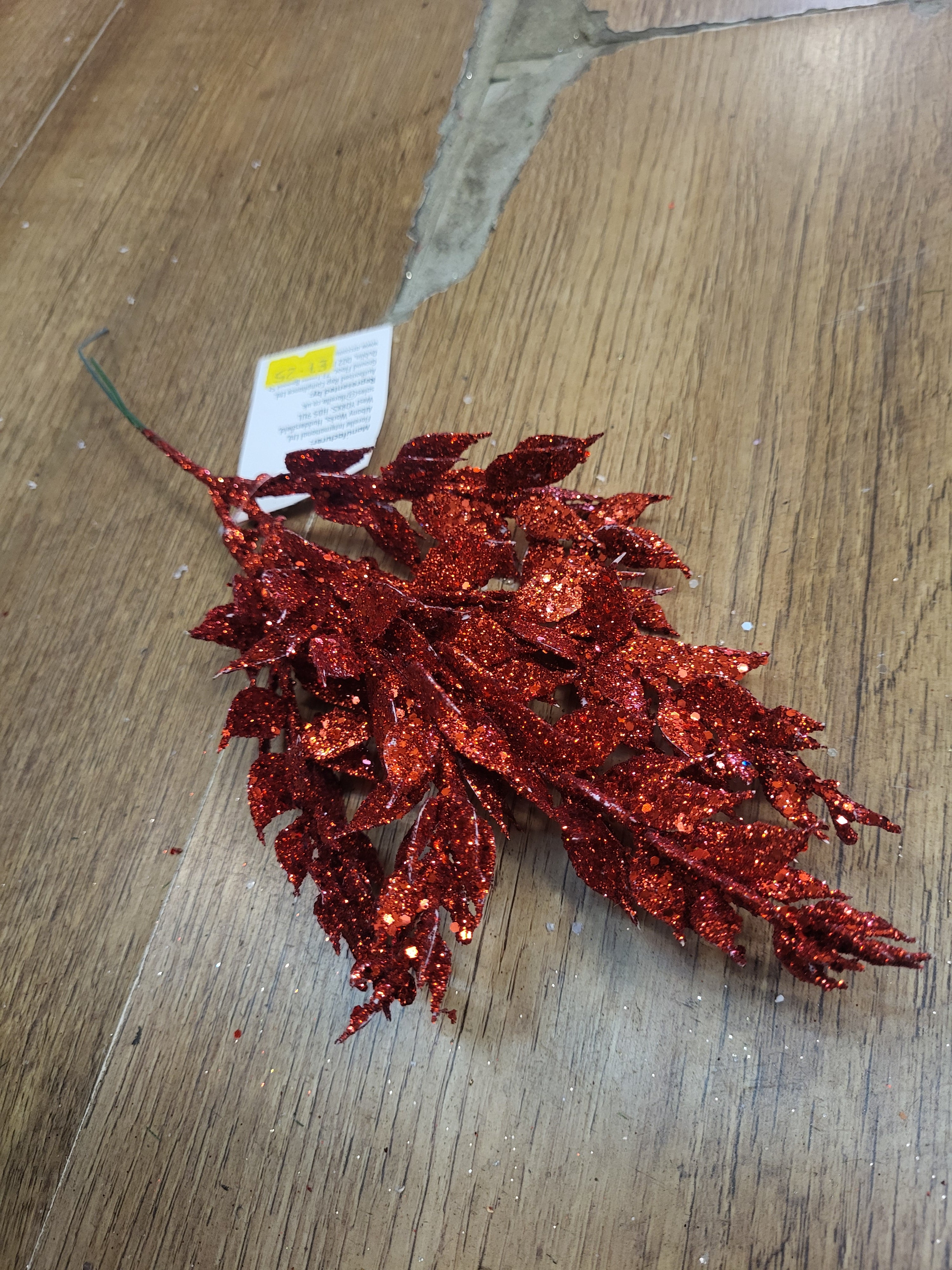 Glittered fern pick - 4 colours available image 5