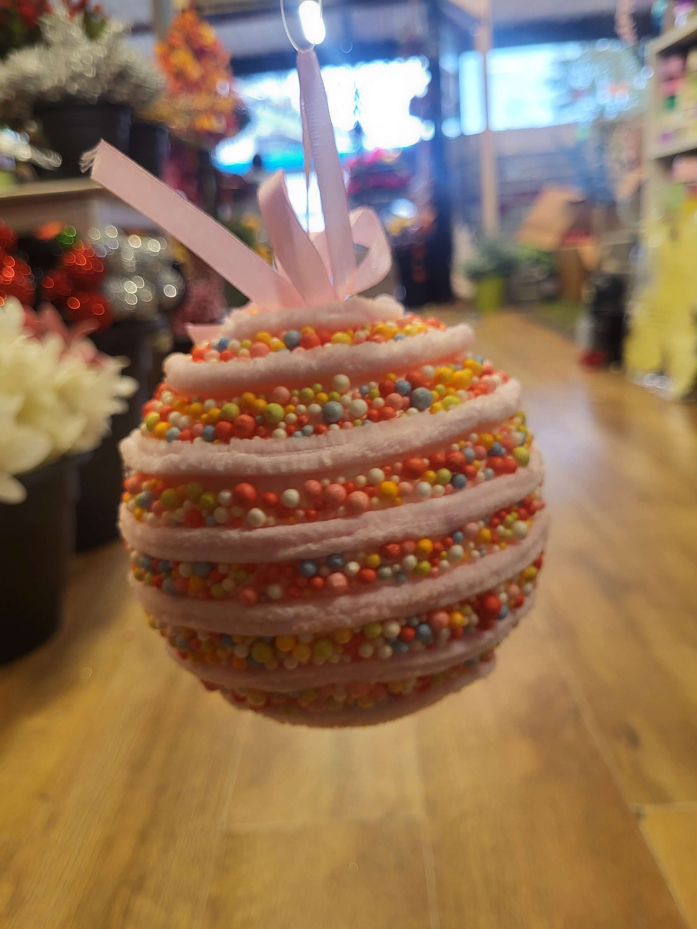 Small sprinkled hanging candy bauble  image 4