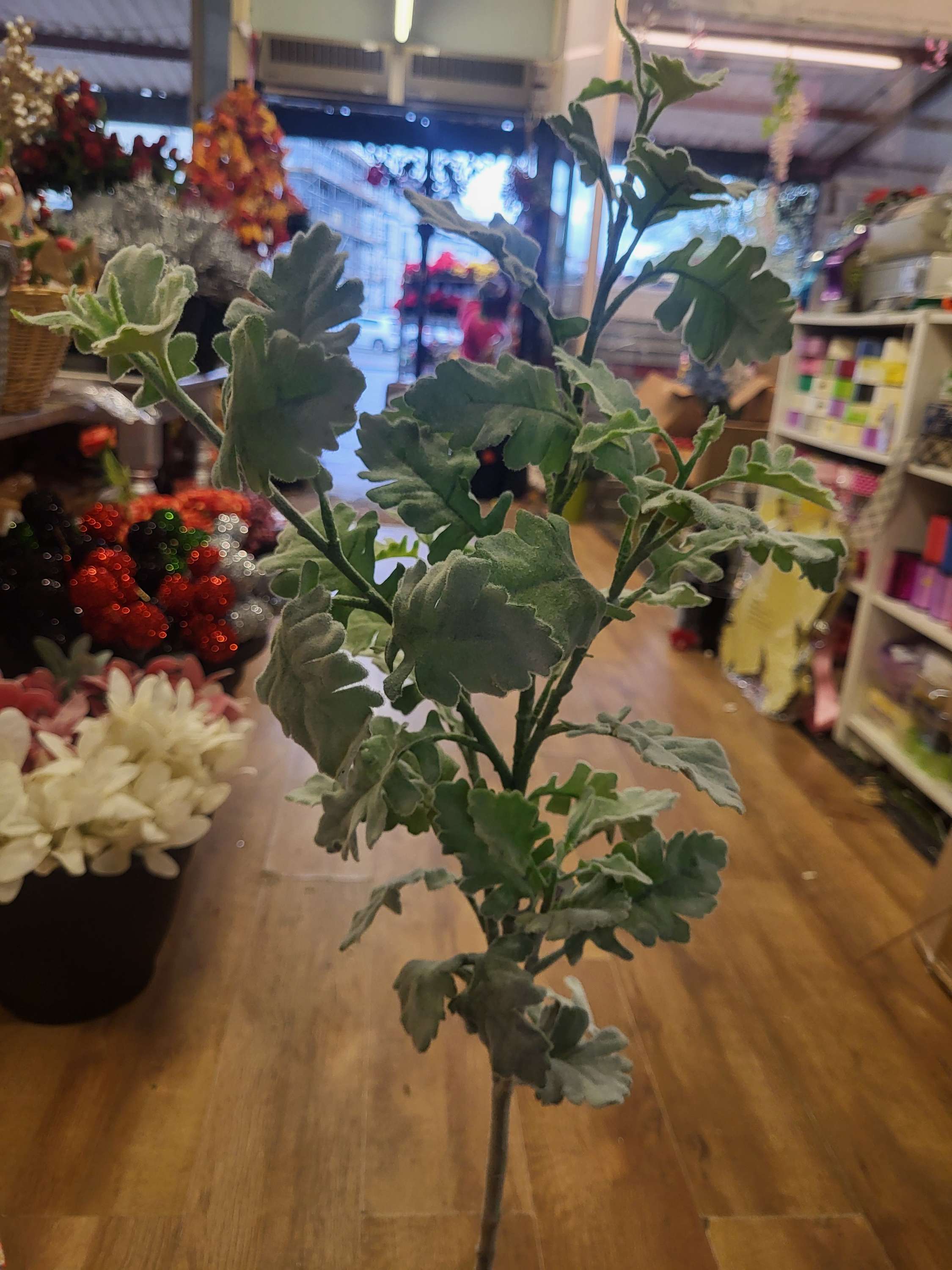 Approx 105cm flocked winter foliage image 7