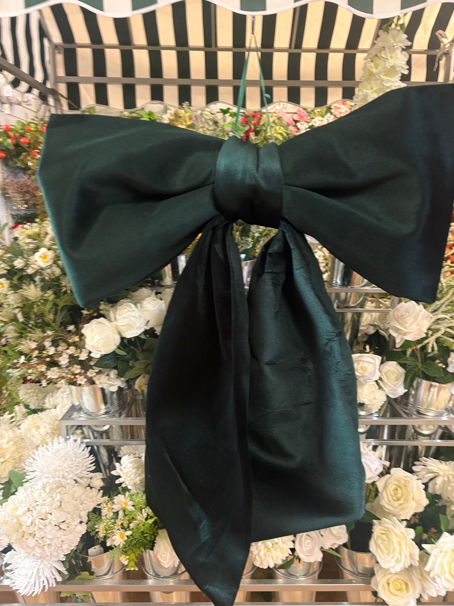 Gigantic 115cm Emerald green velvet Christmas bow