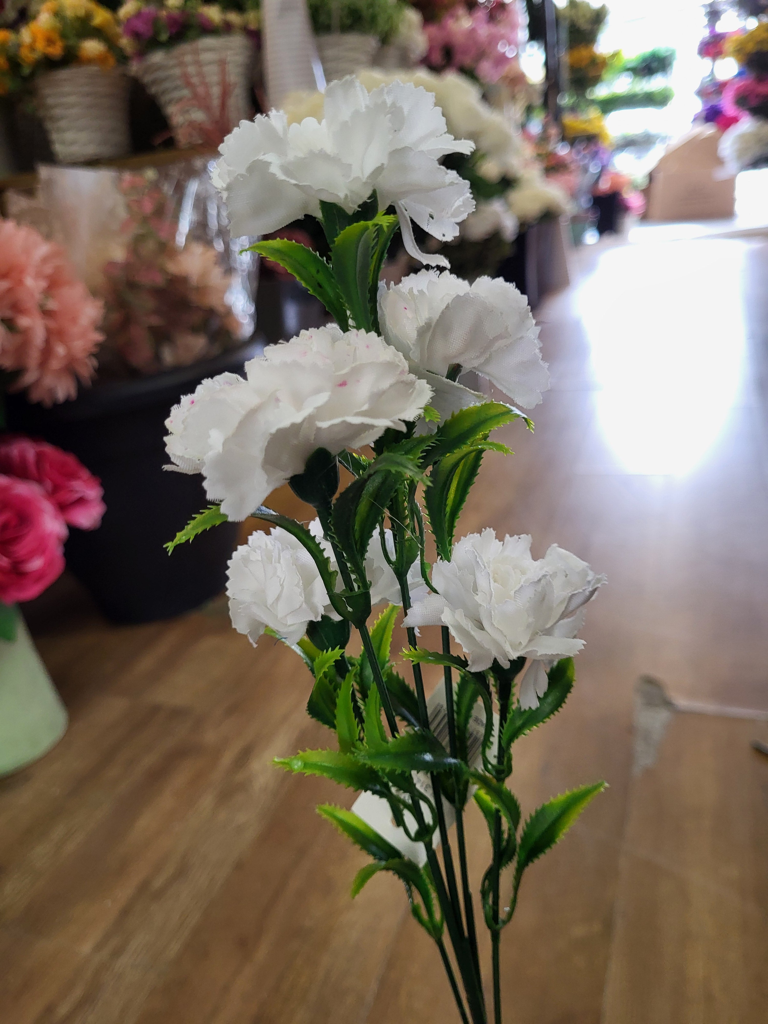 Long stem carnation spray - 6 colours available image 1