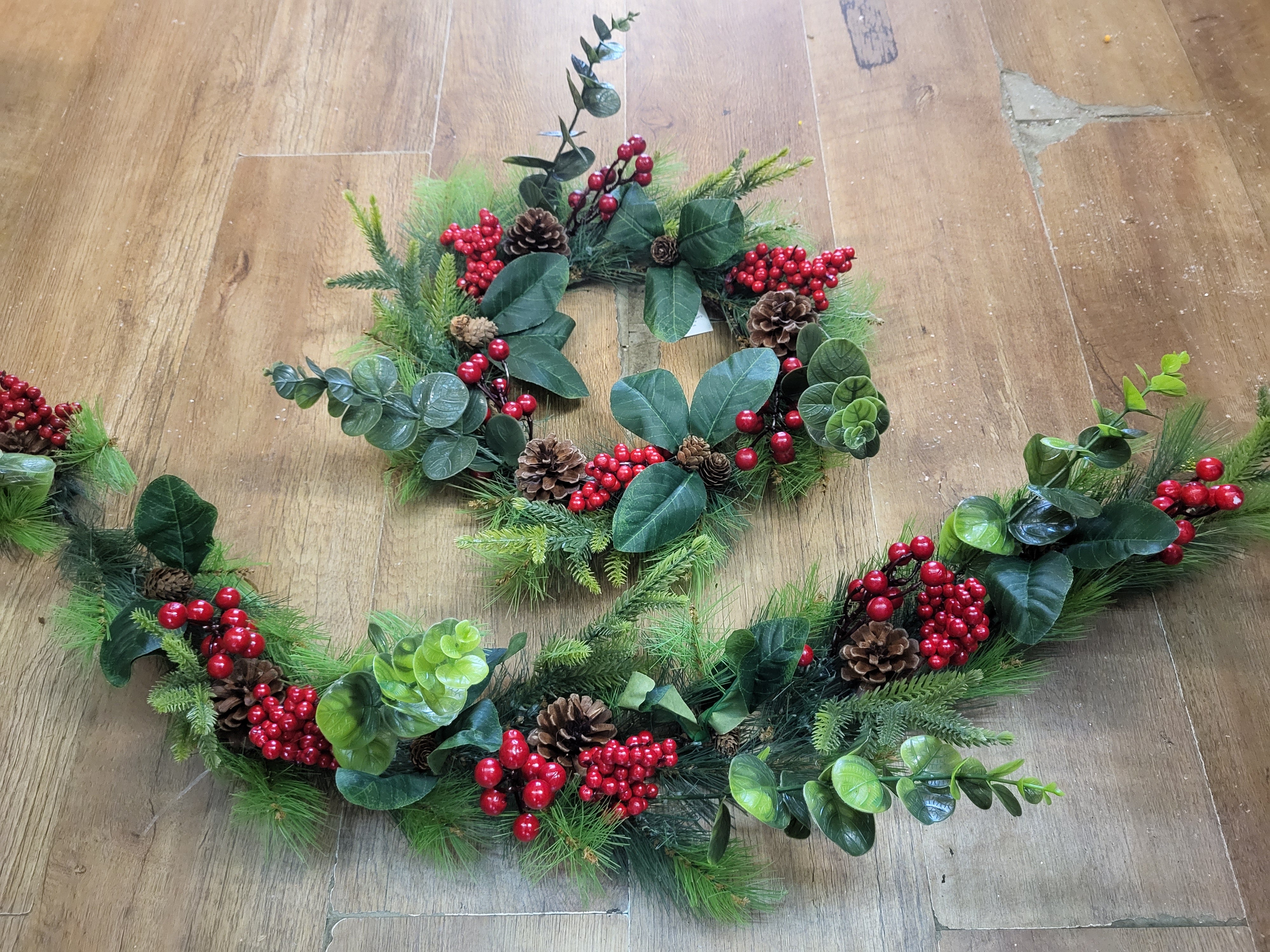 Bundle of our woodland eucalyptus and berries garland and wreath  image 2
