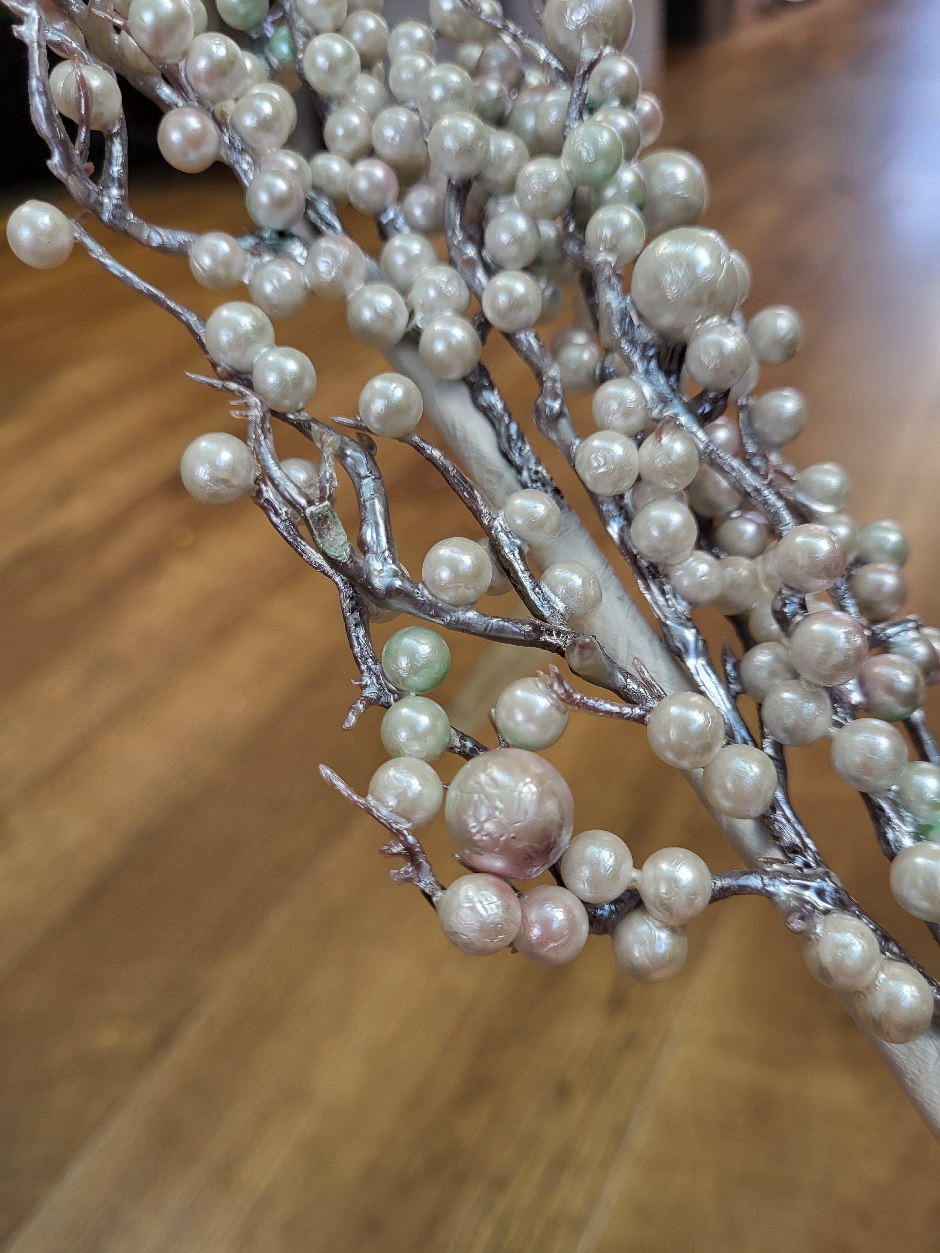 69cm slightly pastel toned 'lots of pearls' branch image 7