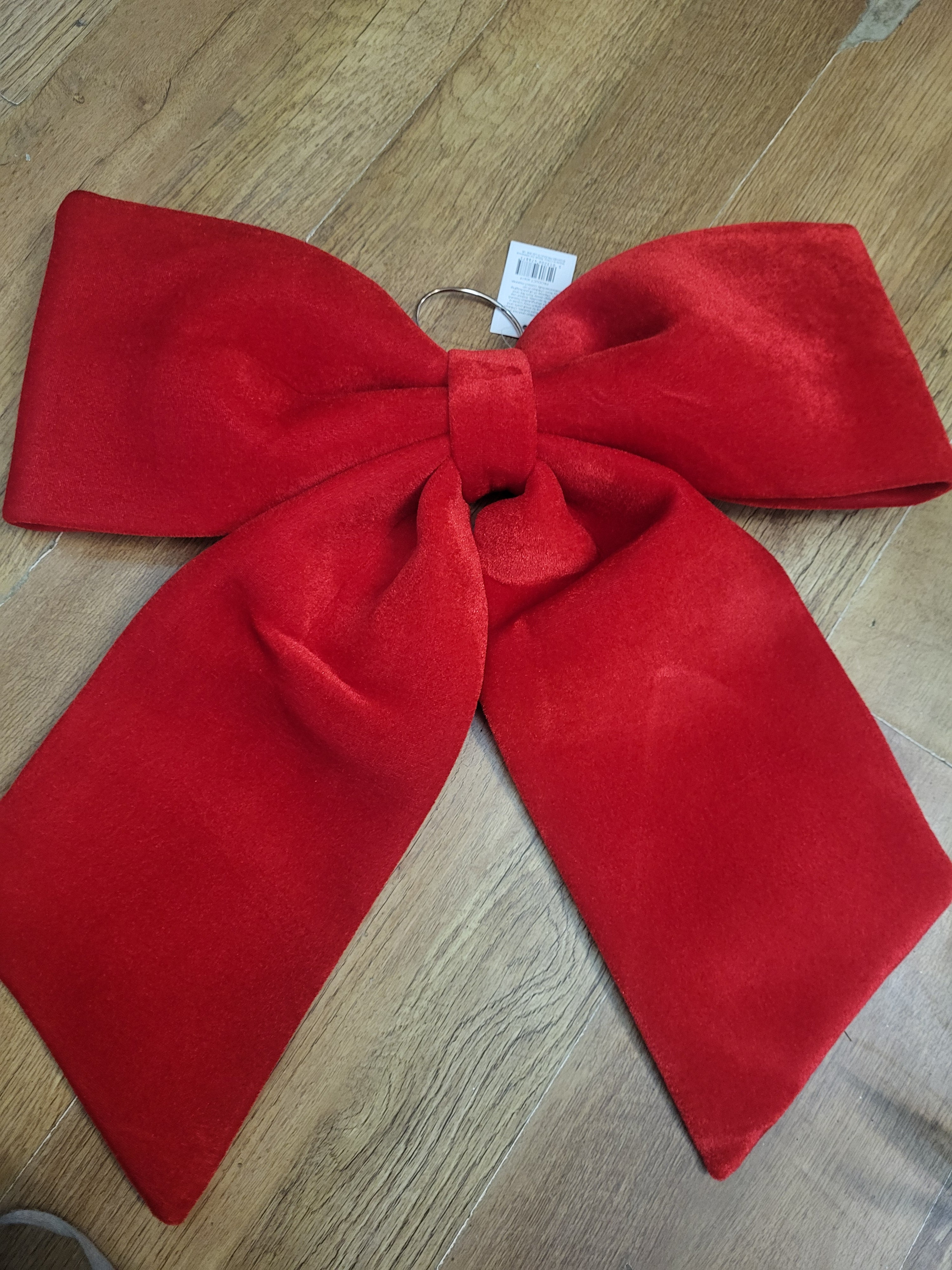 Large 48x52cm red velvet bow image 0