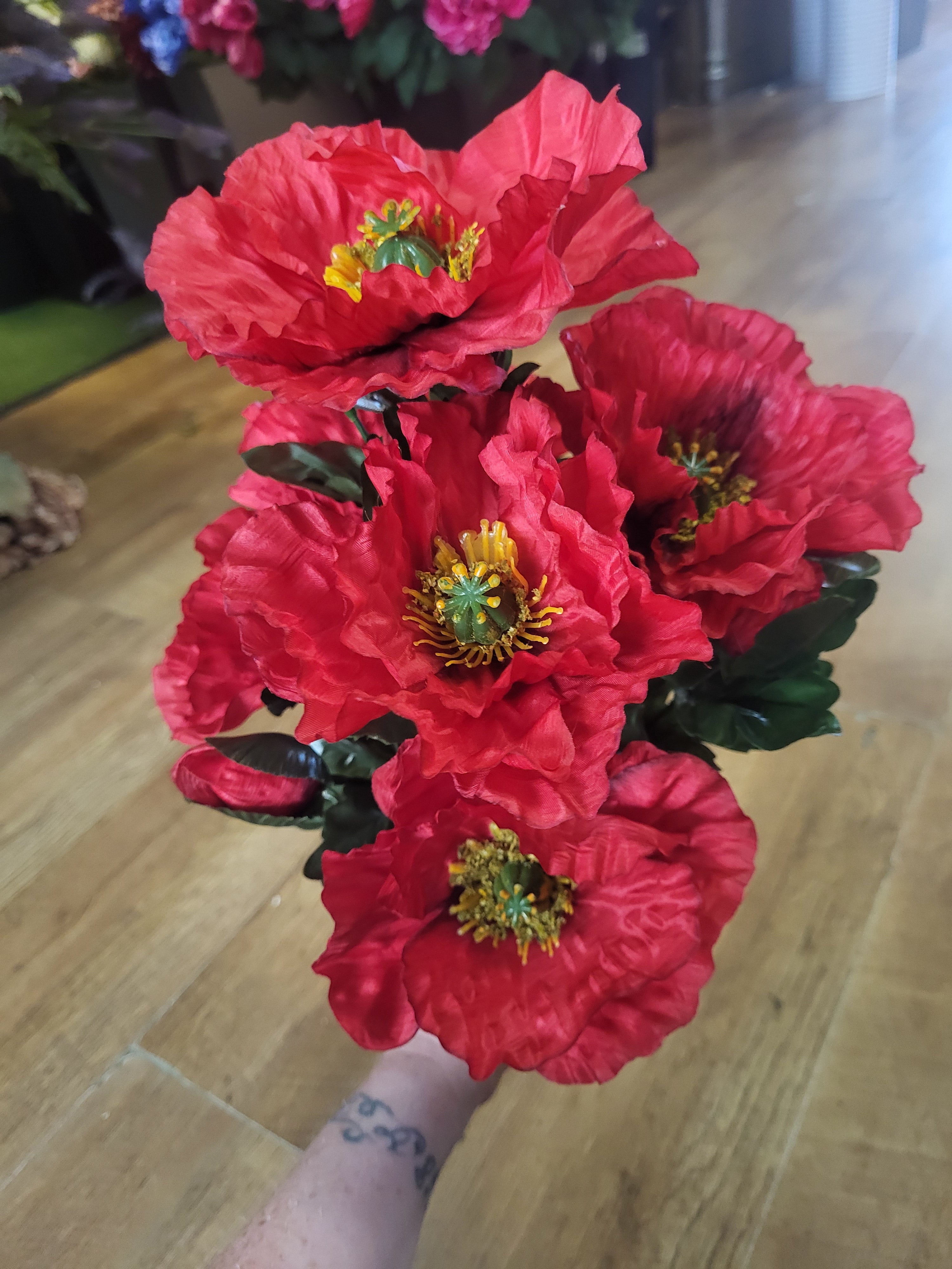 Large Wild Poppy bouquet  - 3 colours available image 5