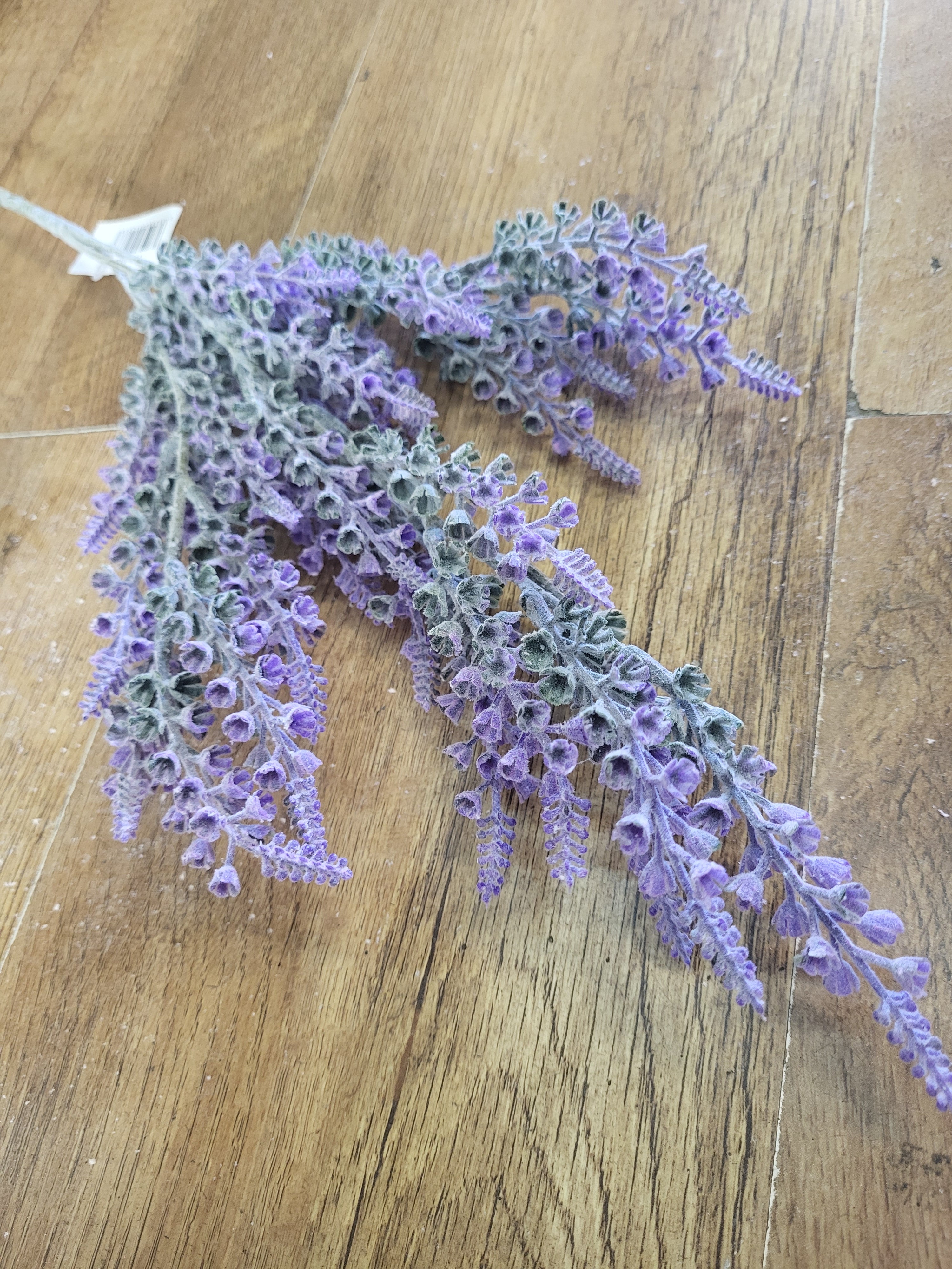 Tall flocked bell lavender - 2 colours available image 2