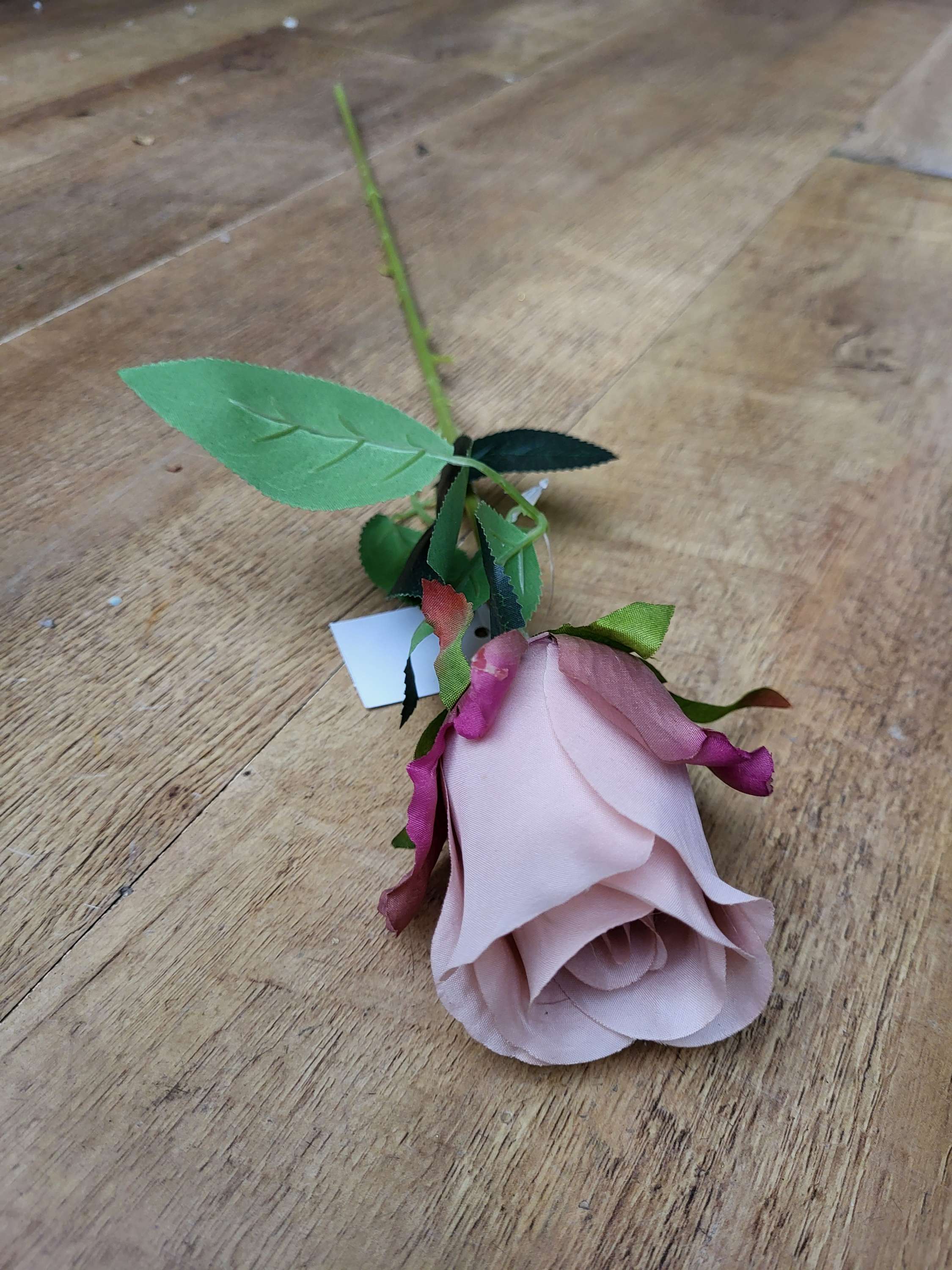 53cm mixed pink single rose image 2